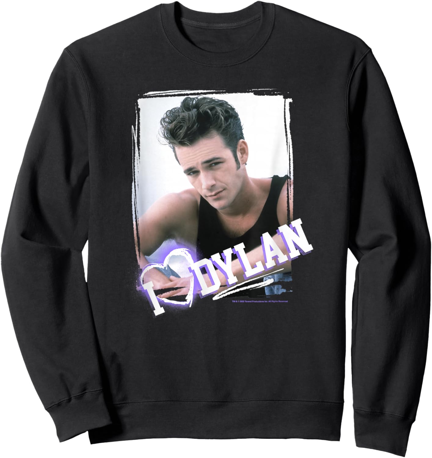 Beverly Hills 90210 I Heart Dylan Poster Sweatshirt - Sweatshirt | Black