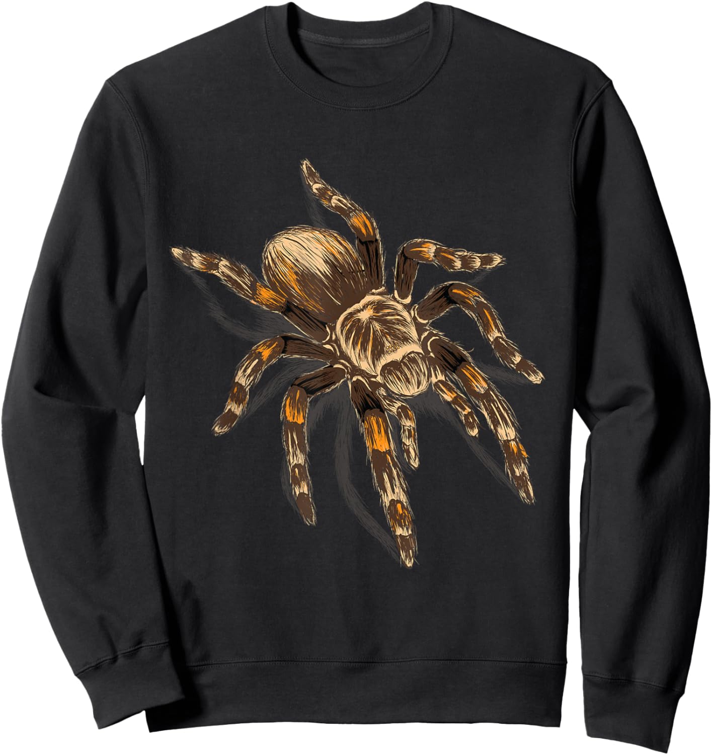 Realistic Tarantula - Arthropod Arachnid Entomologist Sweatshirt - Sweatshirt | Black