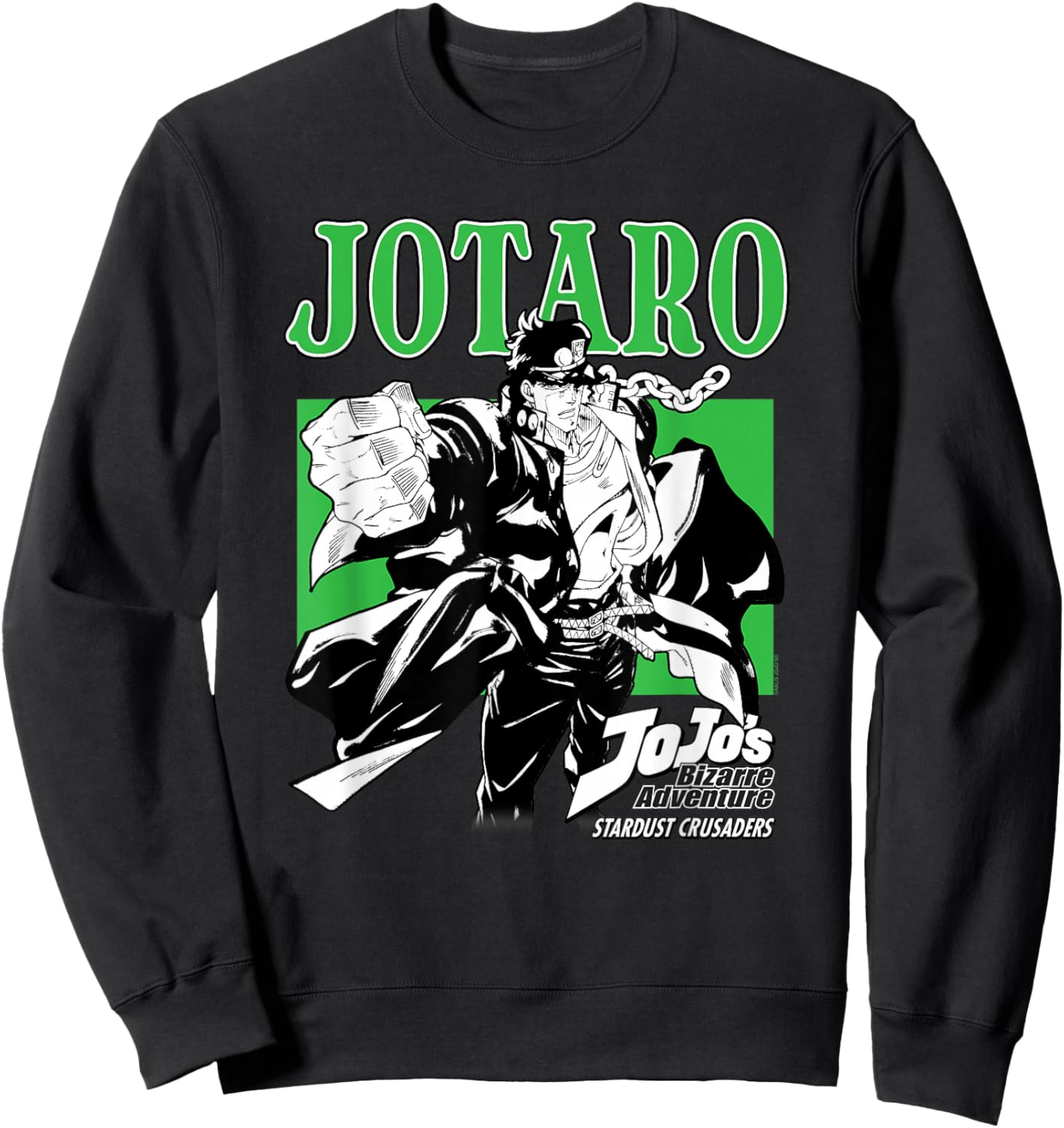JoJo's Bizarre Adventure Stardust Crusaders Jotaro Anime Sweatshirt - Sweatshirt | Black