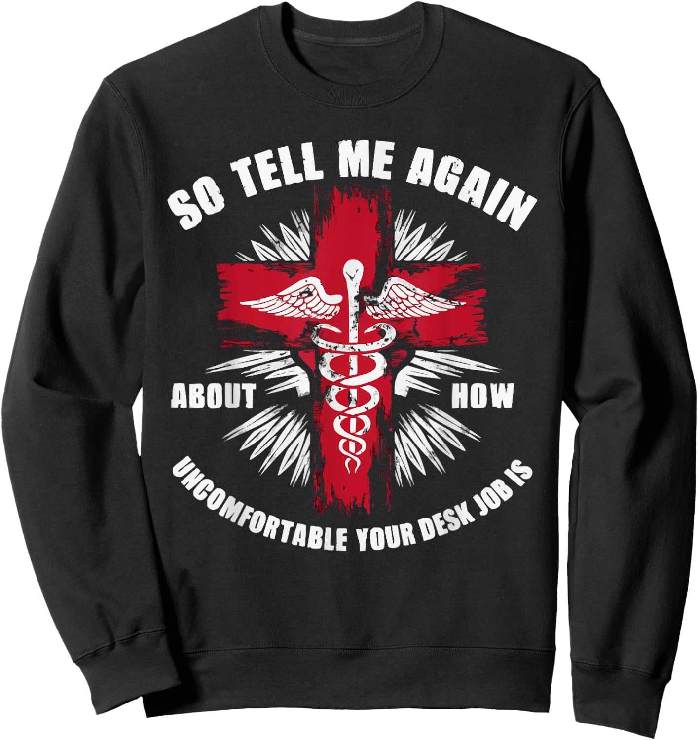 Combat Medic First Aid Field Medic Military Sweatshirt - Sweatshirt | Black
