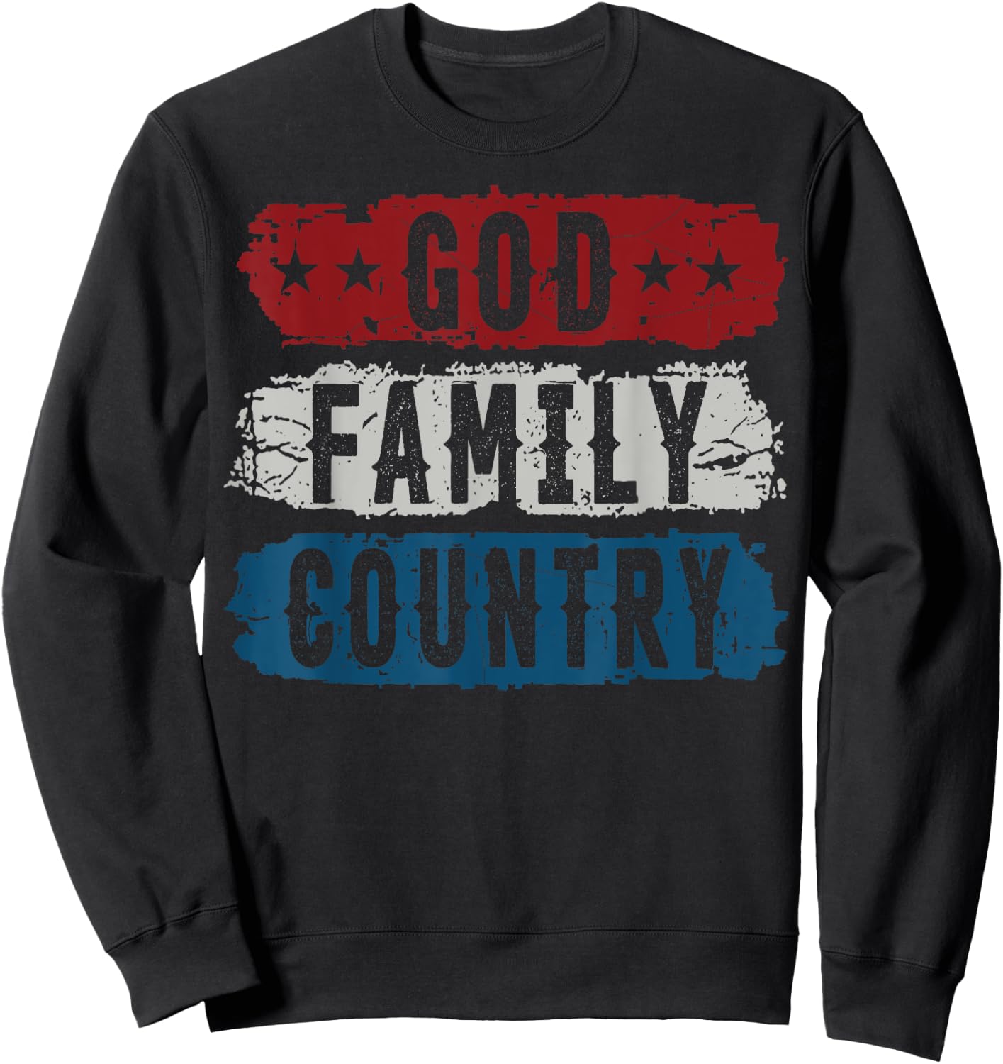 God Family Country Sweatshirt - Sweatshirt | Black