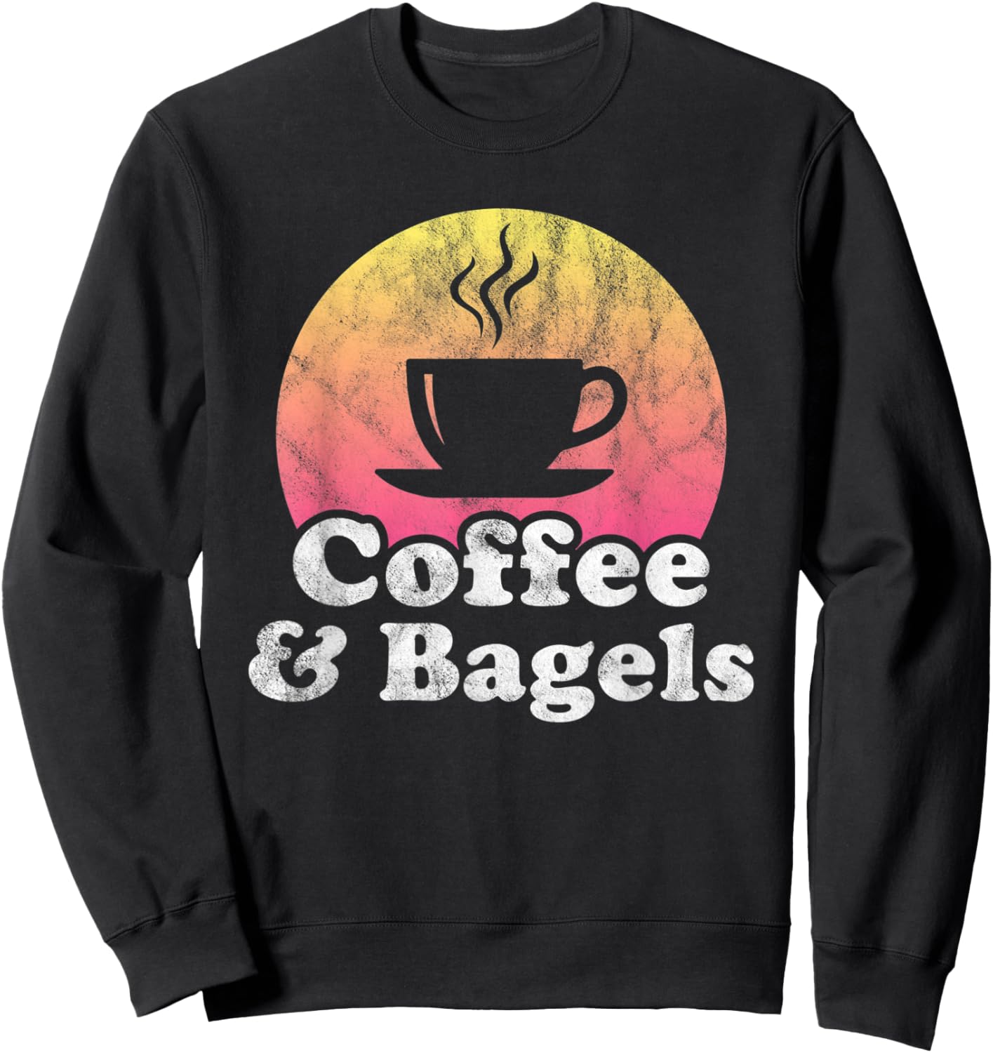 Coffee and Bagels Sweatshirt - Sweatshirt | Black