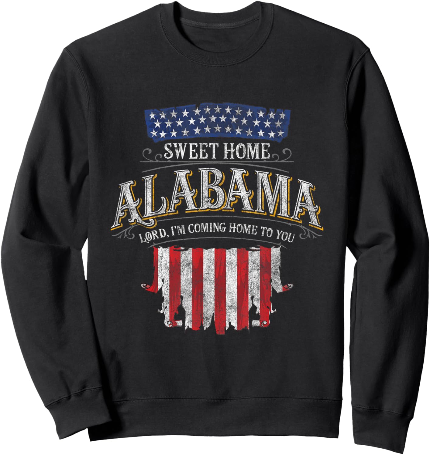 LyricVerse - Sweet Home Alabama Sweatshirt - Sweatshirt | Black