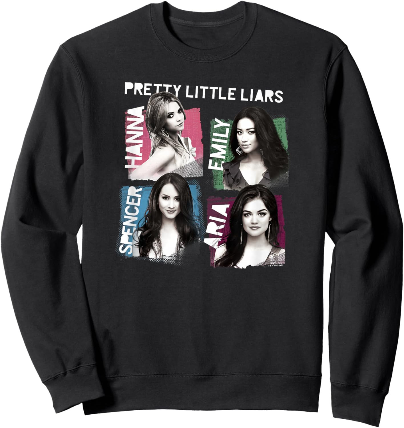 Pretty Little Liars Group Name Boxes Sweatshirt - Sweatshirt | Black