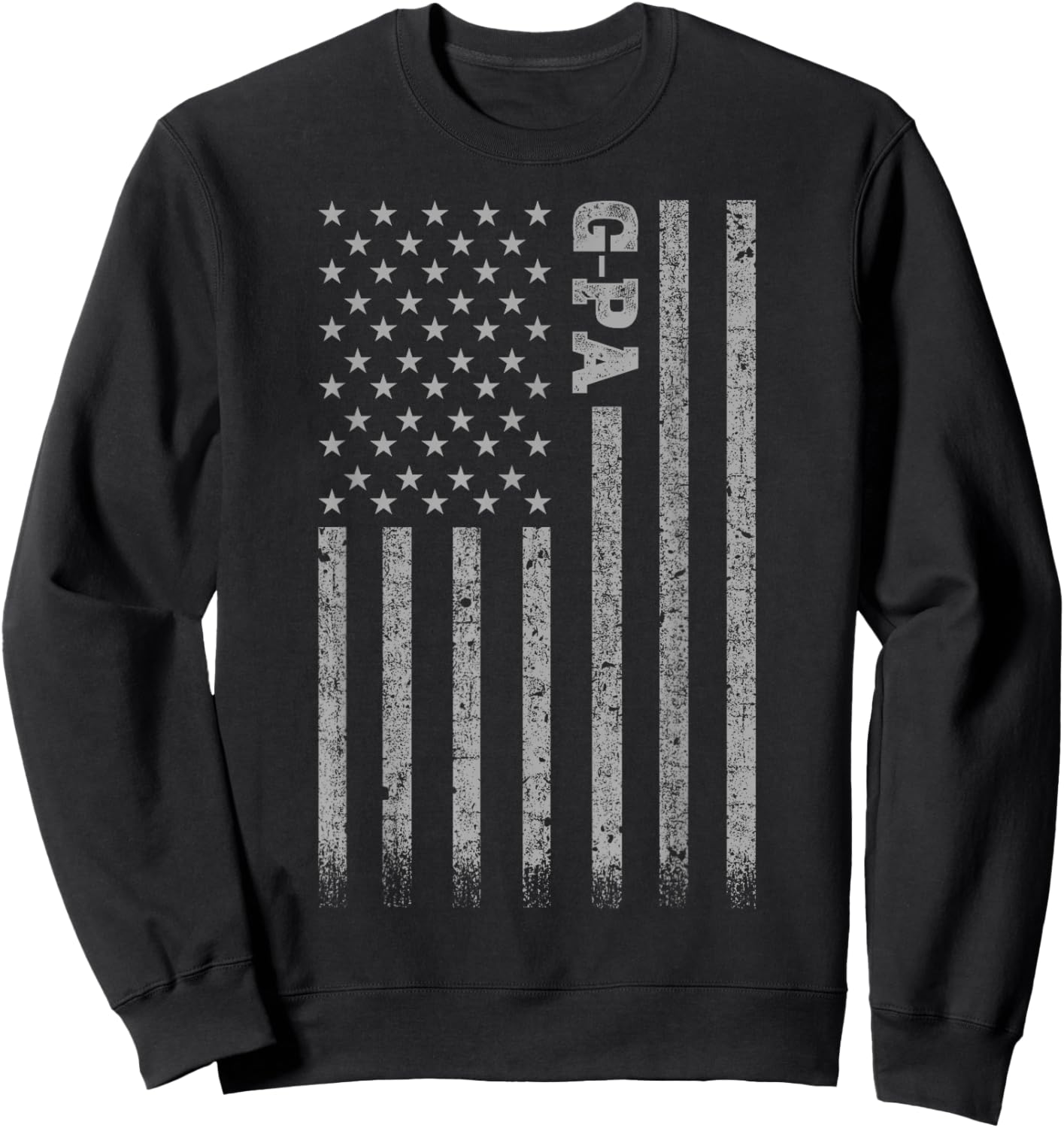 G-Pa American Flag Sweatshirt - Sweatshirt | Black