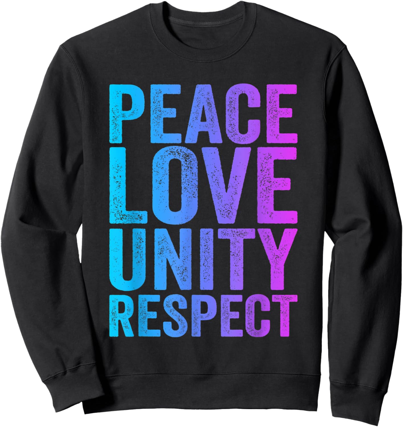 PLUR Trippy - EDM Dance Music Festival Rave Sweatshirt - Sweatshirt | Black