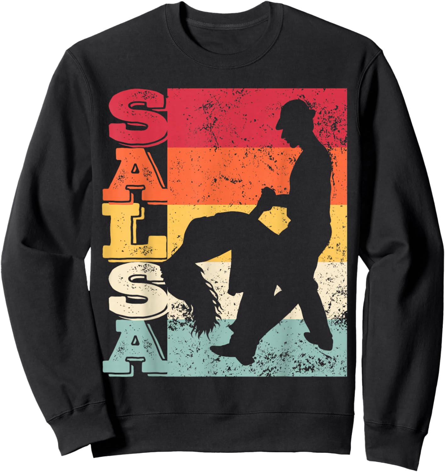Salsa Festival Vintage Latin Dance for Salsero and Salsera Sweatshirt - Sweatshirt | Black