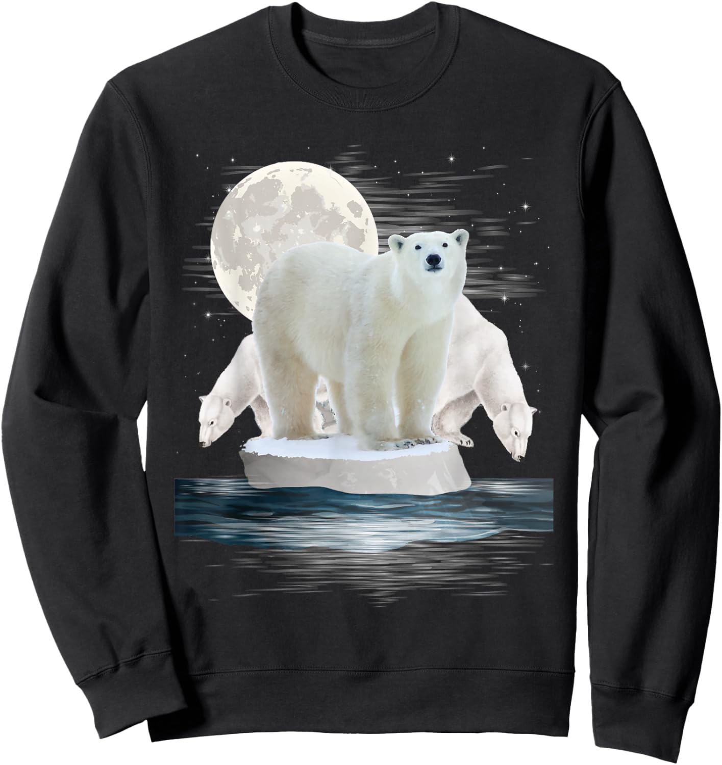 Polar Bears - Wildlife Zoo Animal Lover Zookeeper Nature Sweatshirt - Sweatshirt | Black