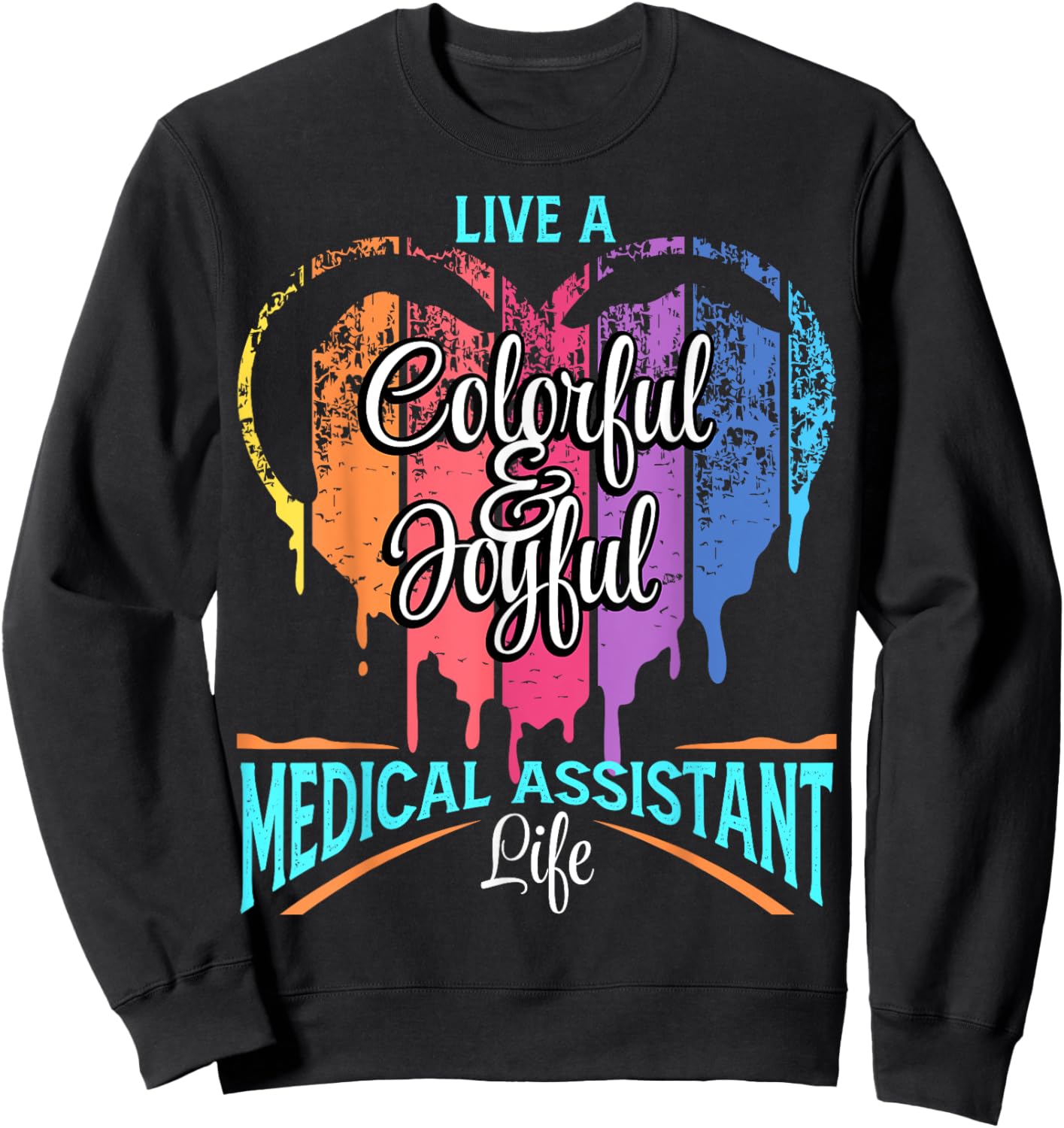 Medical Assistant Nurses Sweatshirt - Sweatshirt | Black