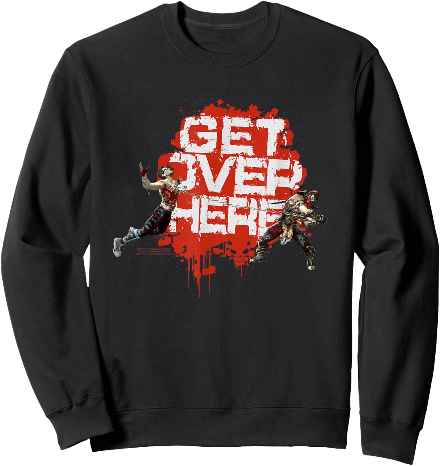 Mortal Kombat 9 Get Over Here Sweatshirt - Sweatshirt | Black