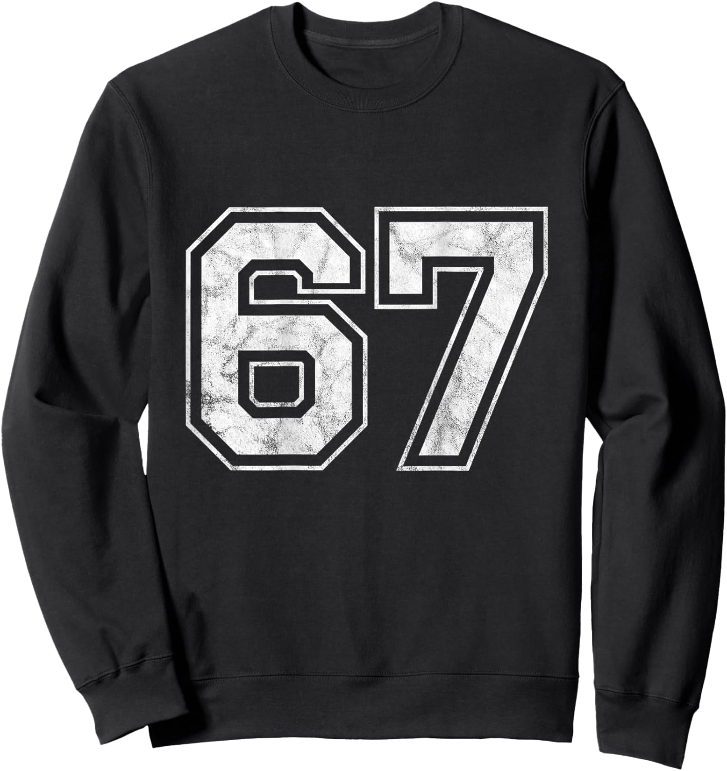 Number 67 on the back Sweatshirt - Sweatshirt | Black