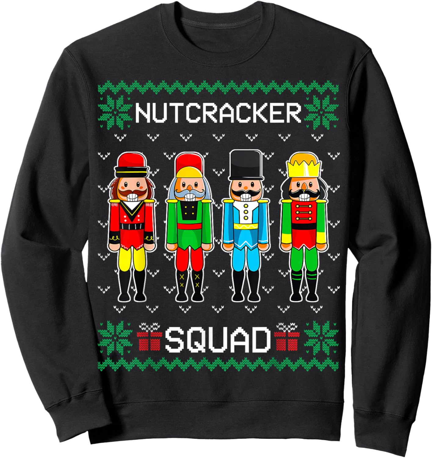 Nutcracker Squad Ballet Dance Christmas Matching Family Sweatshirt - Sweatshirt | Black