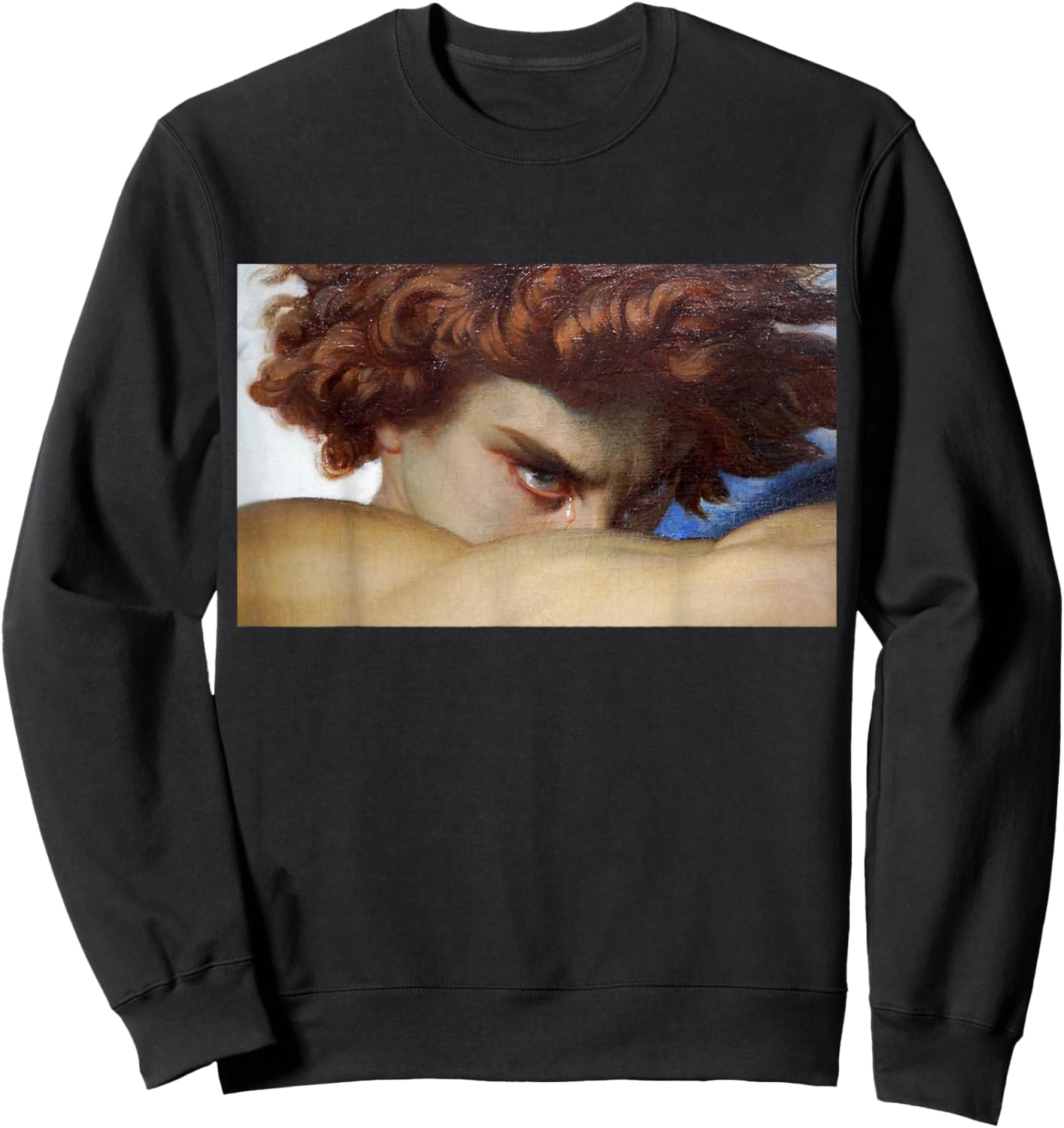 Fallen Angel Alexandre Cabanel Renaissance Aesthetic Art Sweatshirt - Sweatshirt | Black
