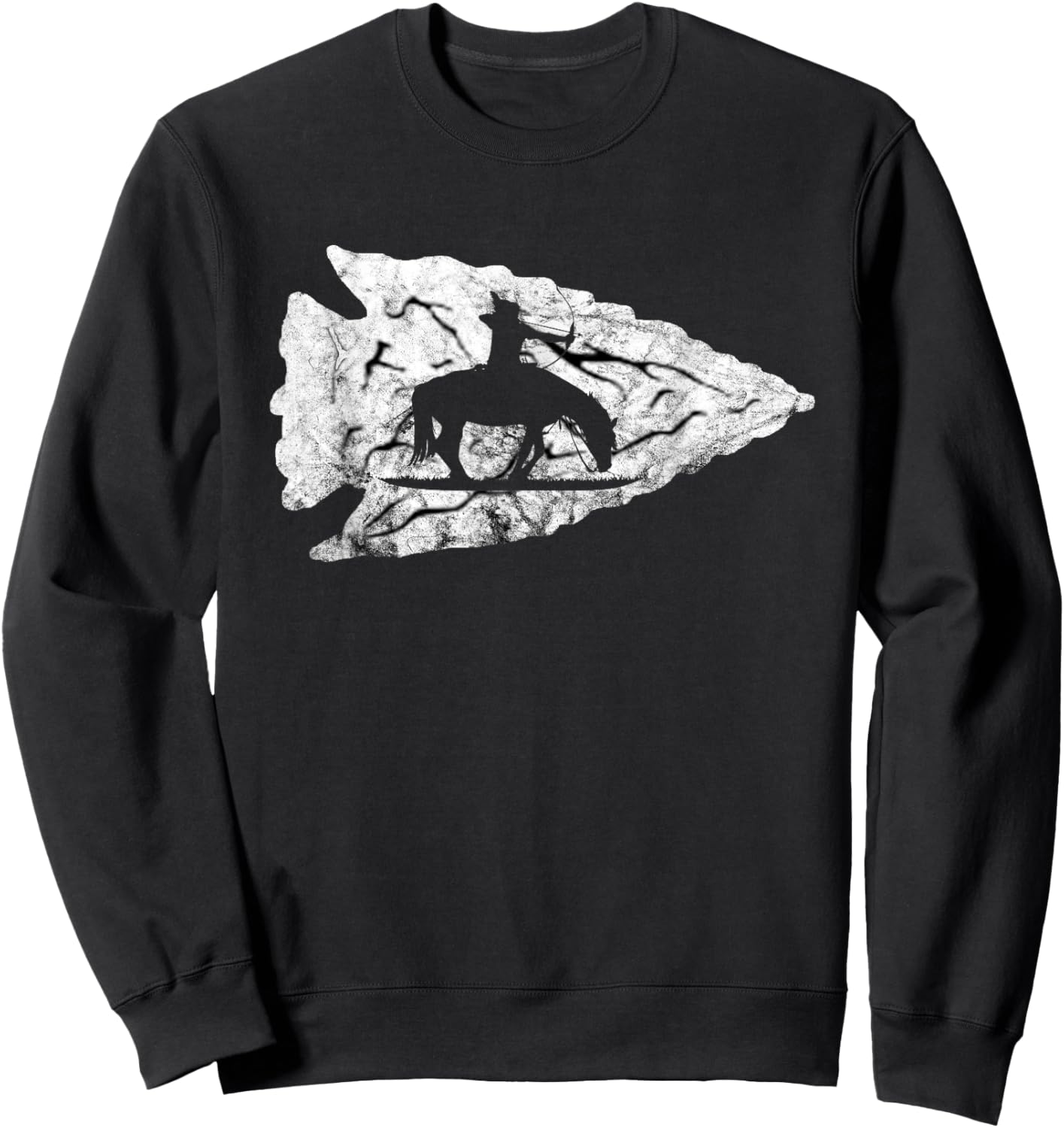 Arrowhead Hunting Native American Relic Hunter Arrowhead Sweatshirt - Sweatshirt | Black