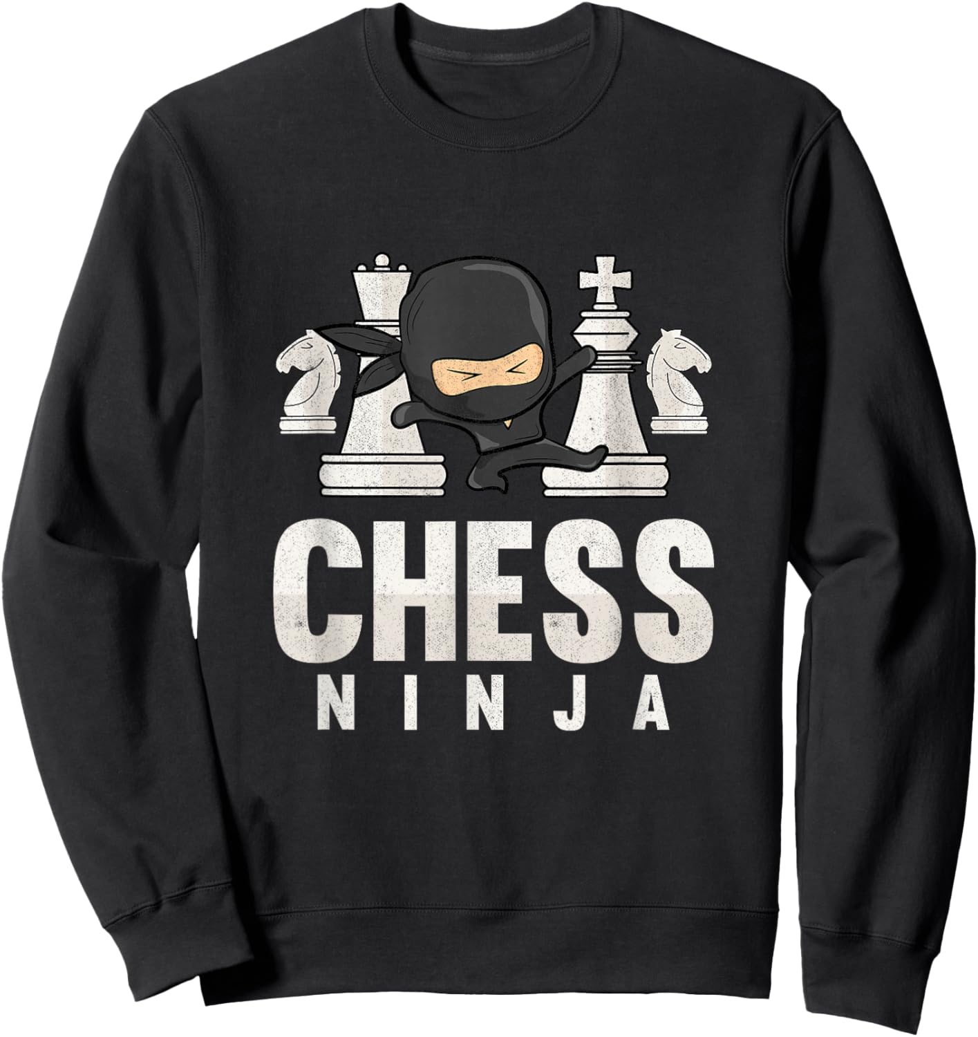 Chess Ninja Funny Chess Kids Chess Player Chess Boys Sweatshirt - Sweatshirt | Black
