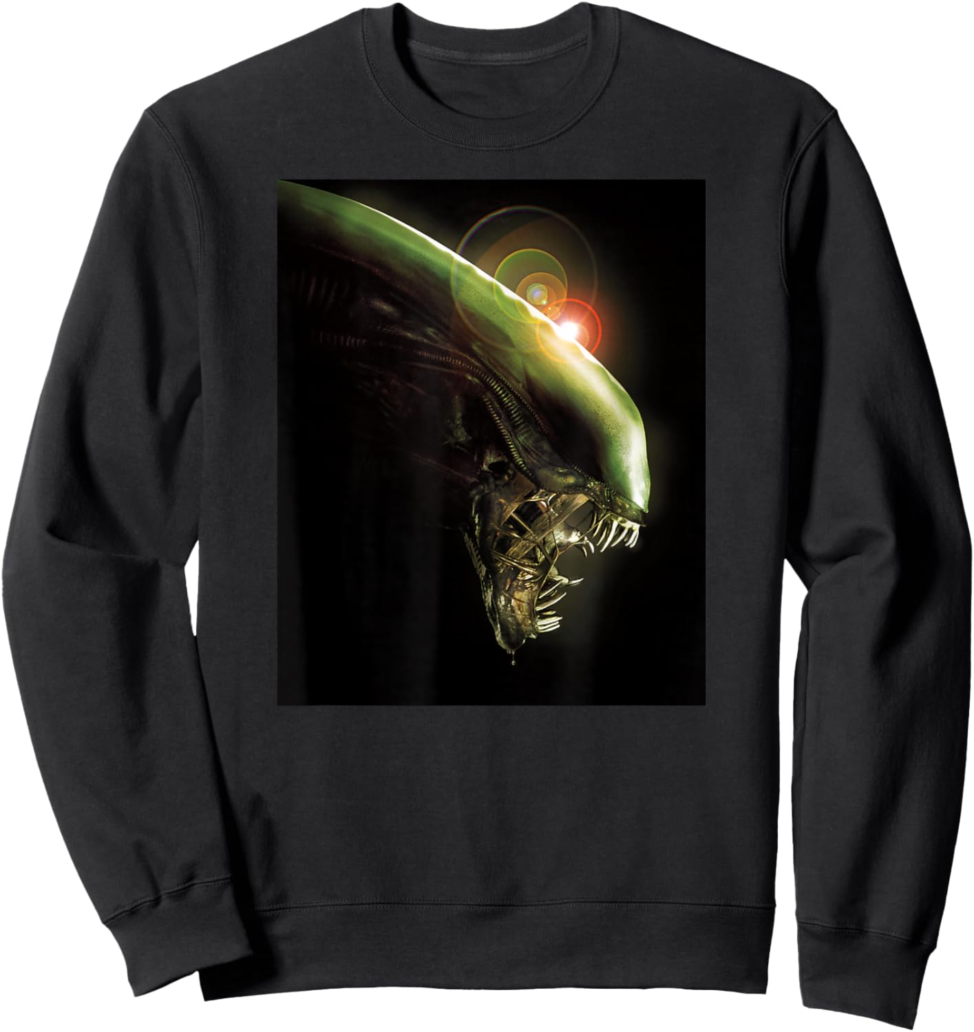 Alien Xenomorph Lens Flare Sweatshirt - Sweatshirt | Black