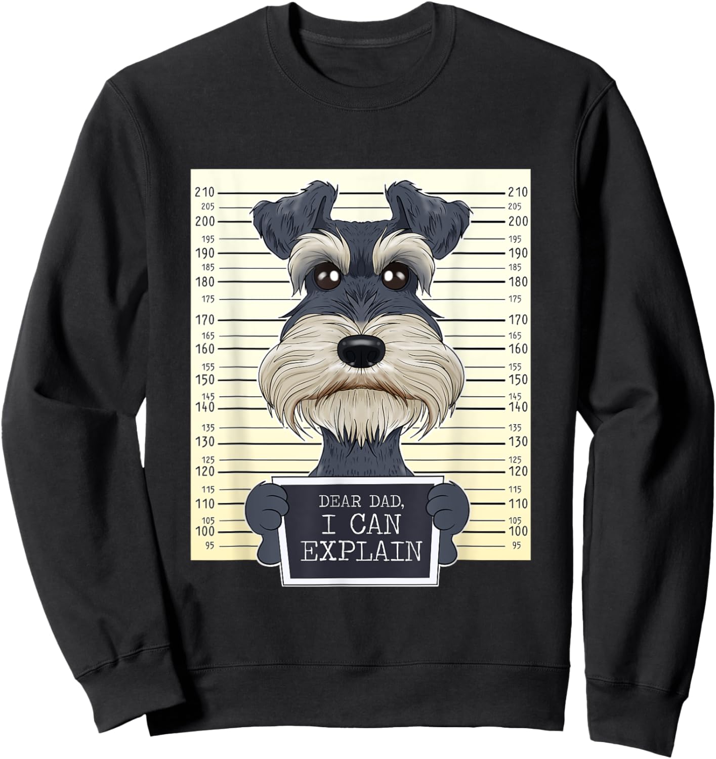 Funny Miniature Schnauzer Dad I Miniature Schnauzer Sweatshirt - Sweatshirt | Black