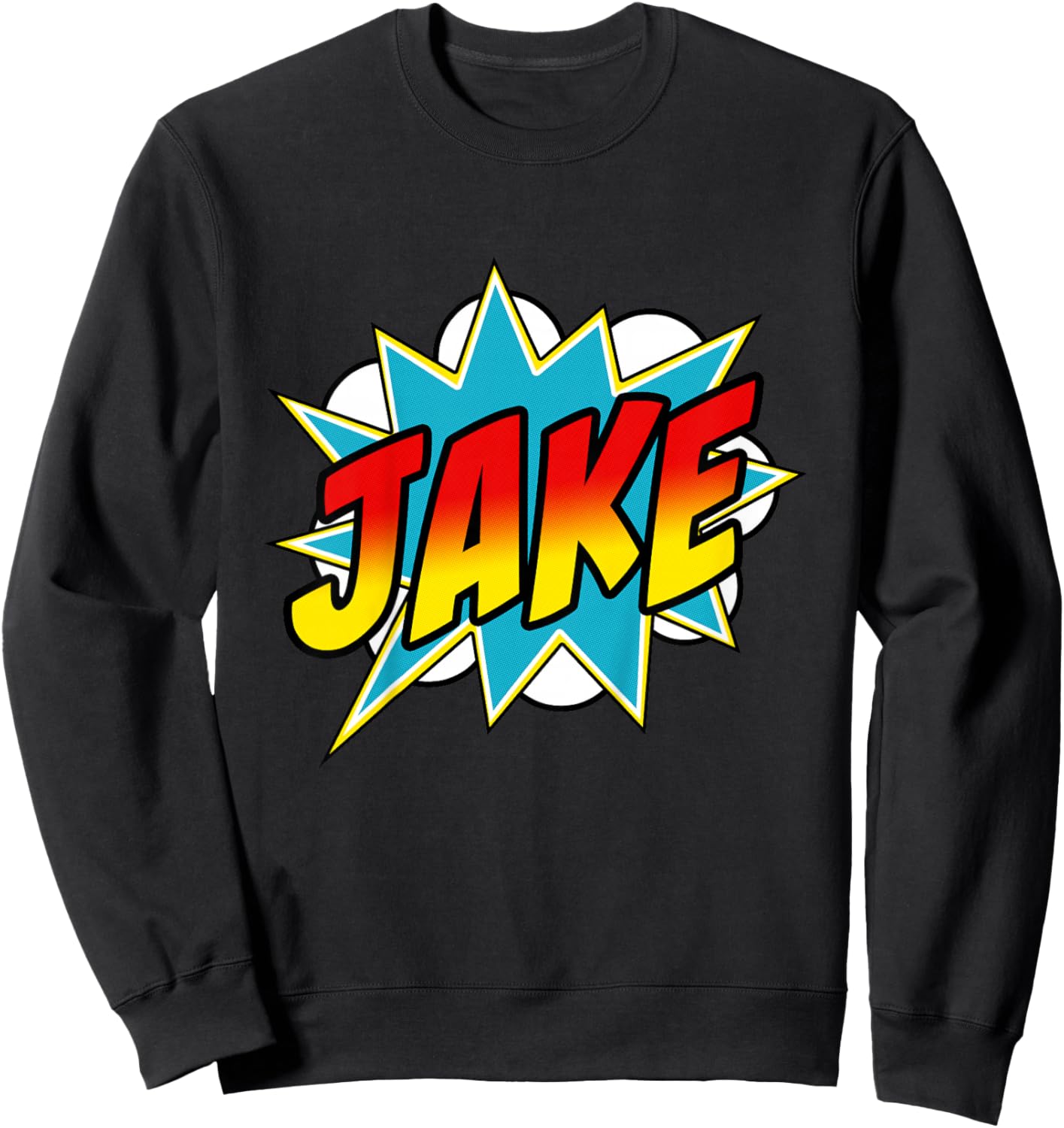 Boys Jake Comic Book Superhero Name Sweatshirt - Sweatshirt | Black