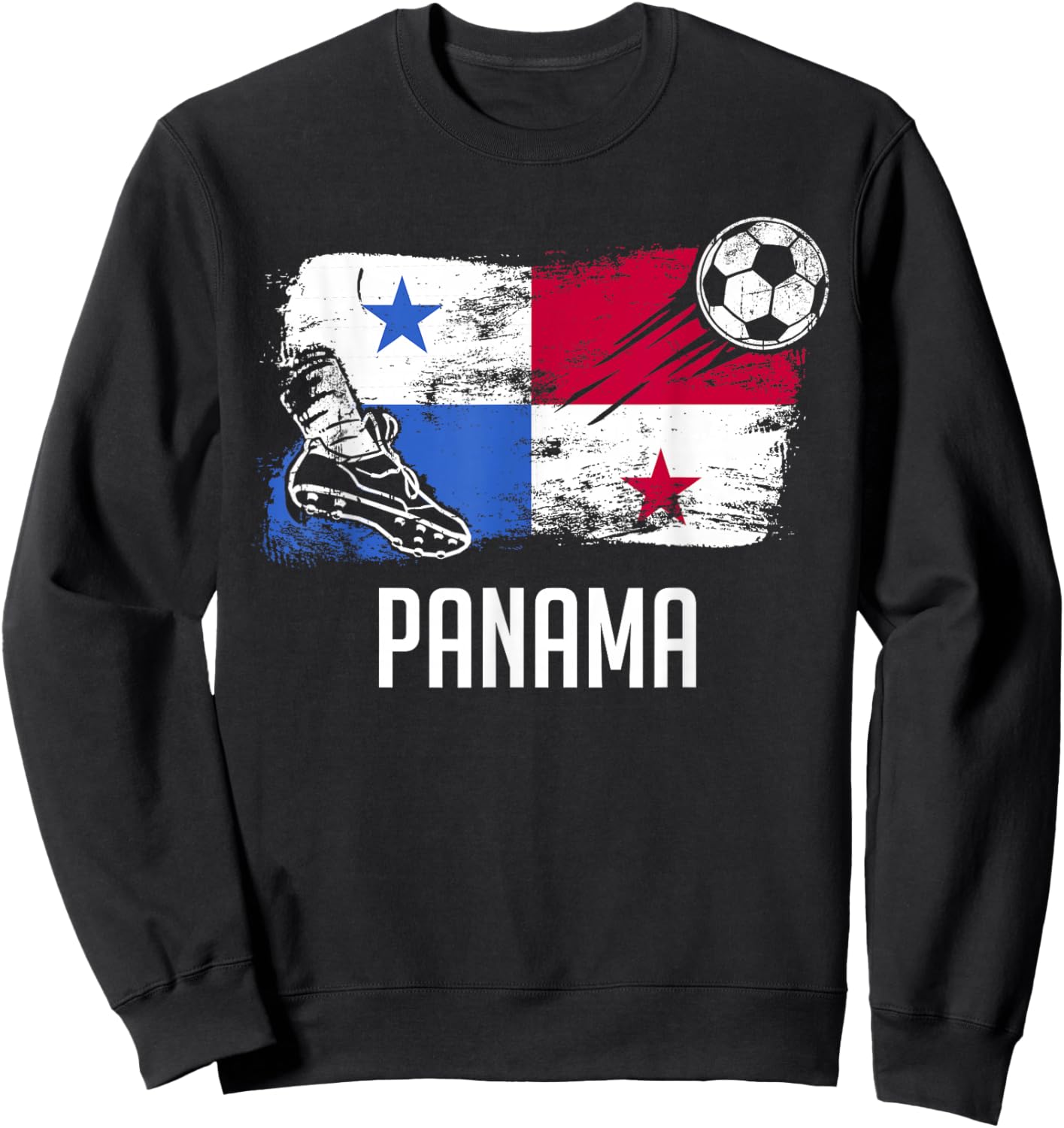 Panama Flag Jersey Panamanian Soccer Team Panamanian Sweatshirt - Sweatshirt | Black