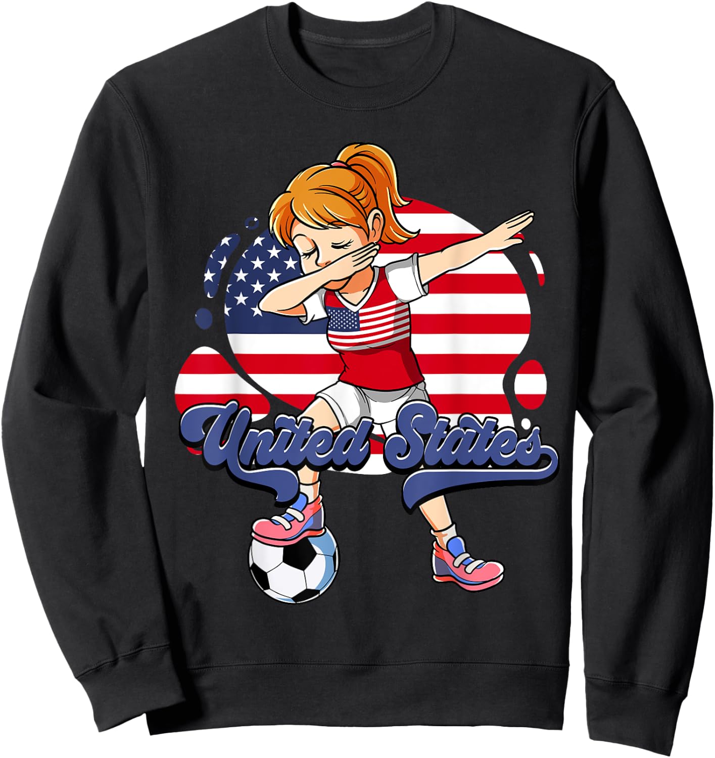 Usa Soccer Sweatshirt - Sweatshirt | Black