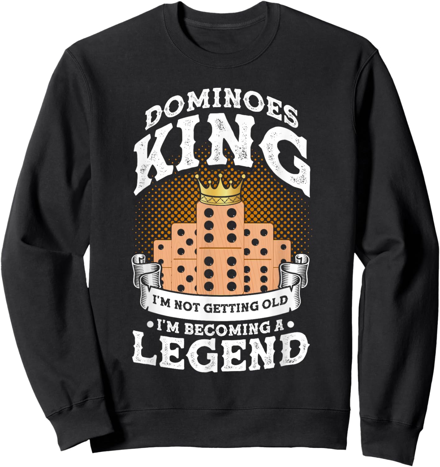 Domino Tile Game Domino Player Domino Game Sweatshirt - Sweatshirt | Black