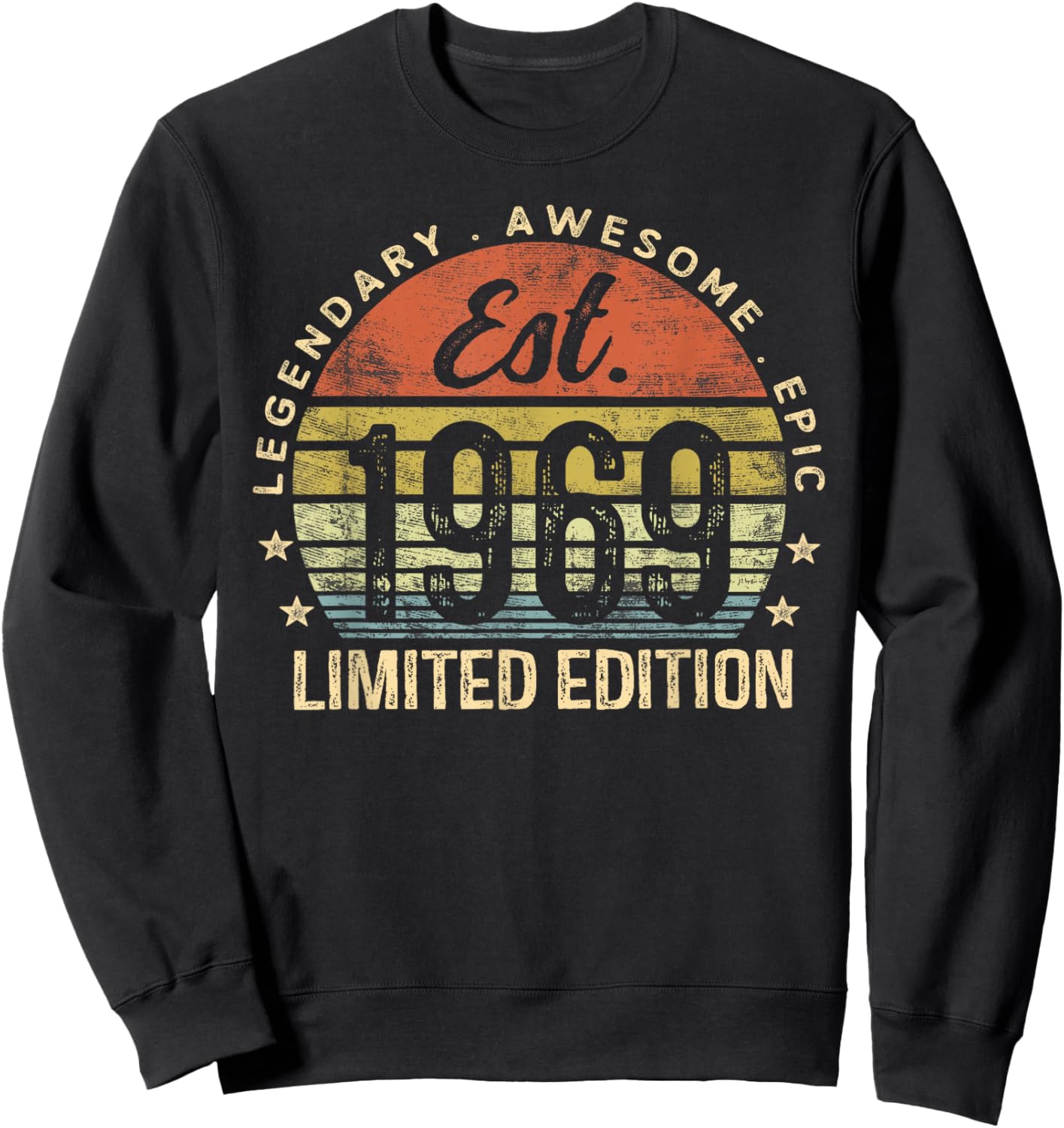 Est 1969 Limited Edition 56th Birthday Vintage 56 Year Old Sweatshirt - Sweatshirt | Black