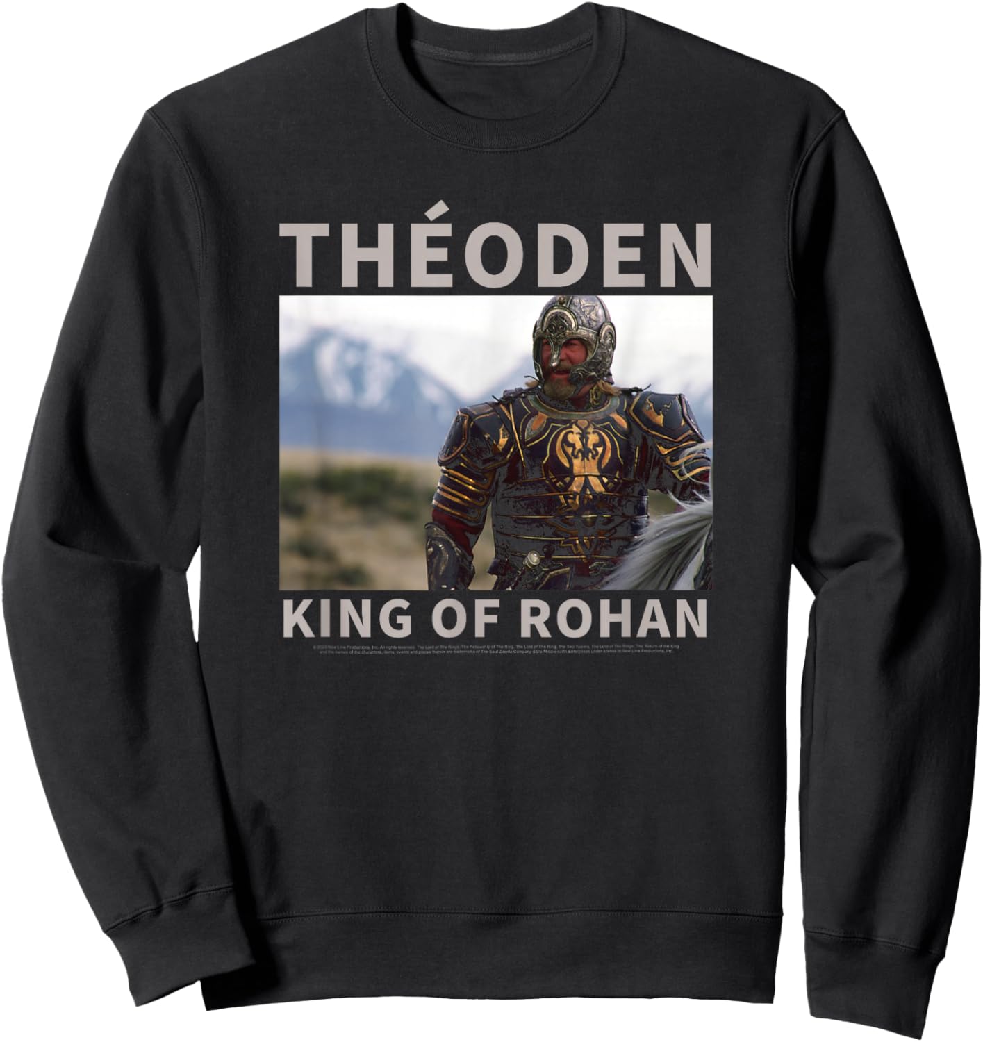 Lord Of The Rings Theoden King Of Rohan Poster Sweatshirt - Sweatshirt | Black
