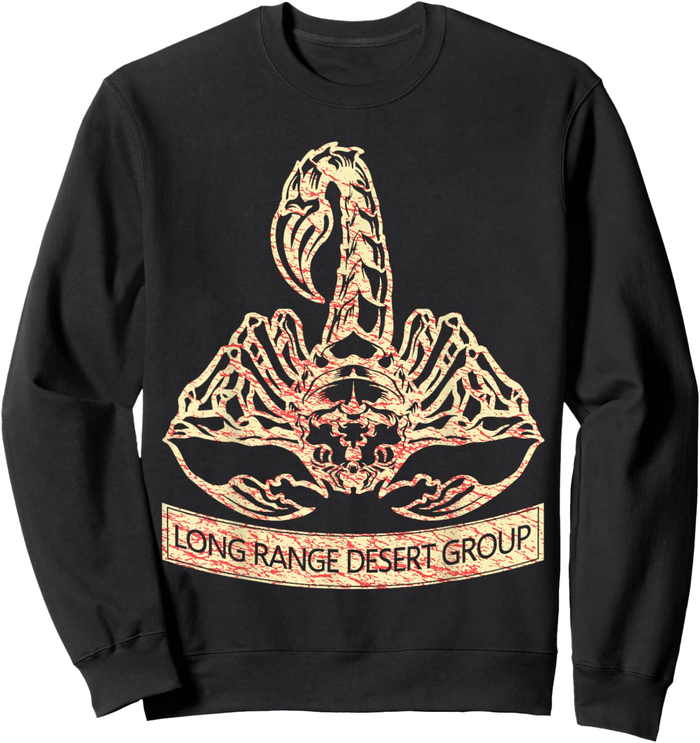 British LRDG Special Force Range Desert Group WW2 Sweatshirt - Sweatshirt | Black
