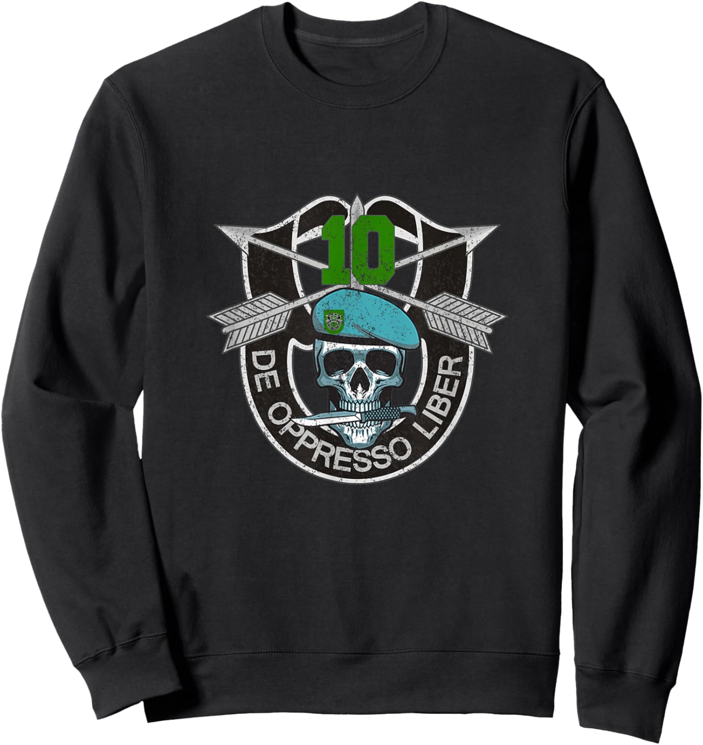 10th Special Forces Group Veteran 10th SFG 4th of July Sweatshirt - Sweatshirt | Black