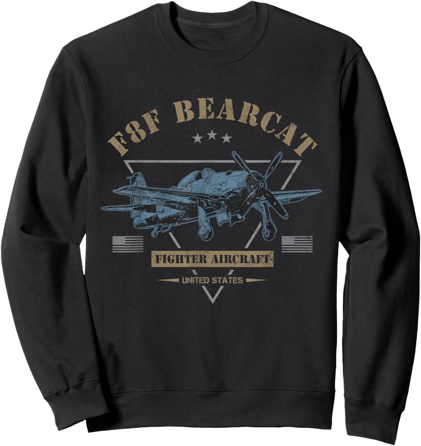 F8F Bearcat Fighter Aircraft Women Sweatshirt - Sweatshirt | Black