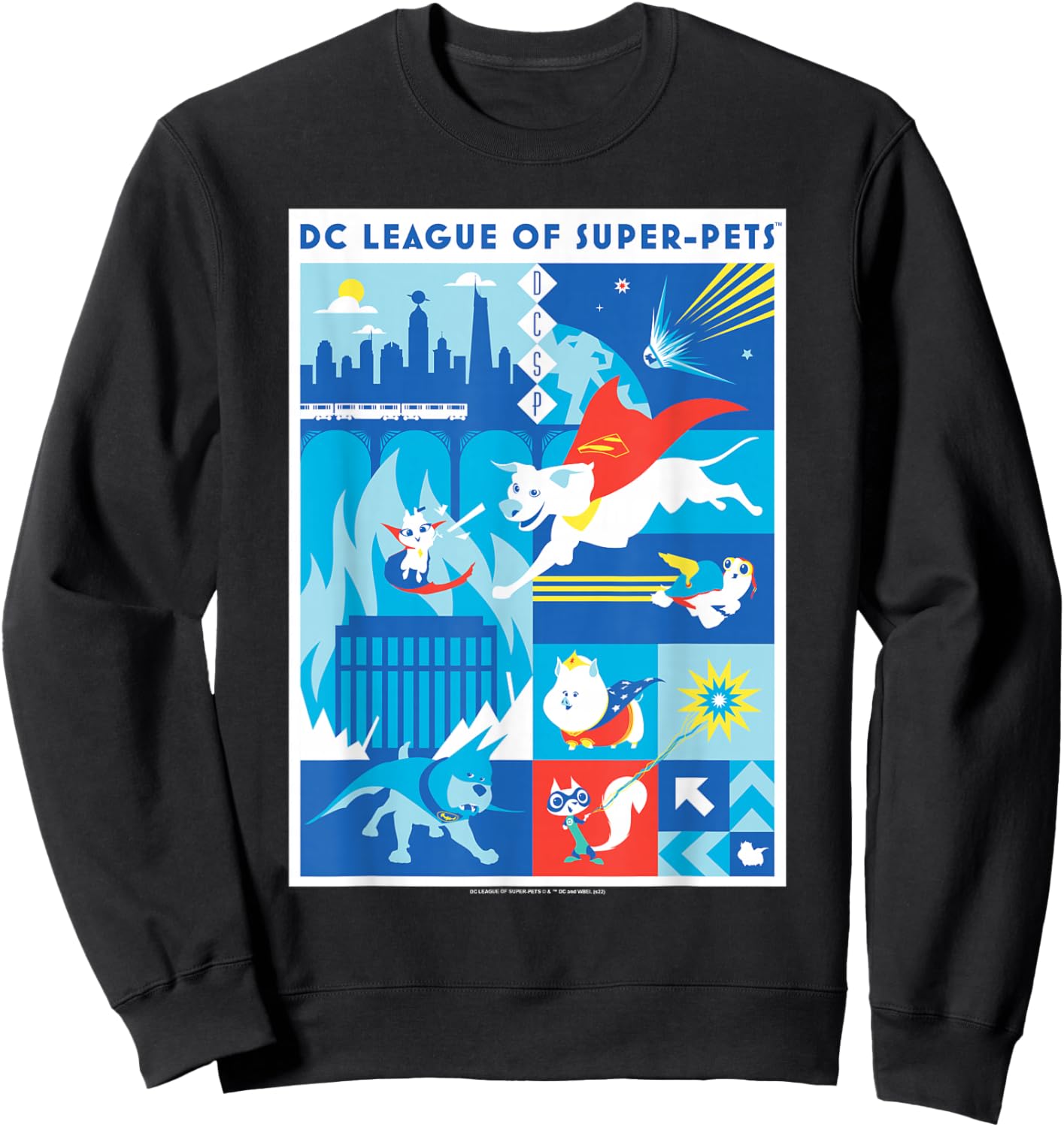 DC League of Super-Pets Krypto and Friends Vs. lulu Sweatshirt - Sweatshirt | Black