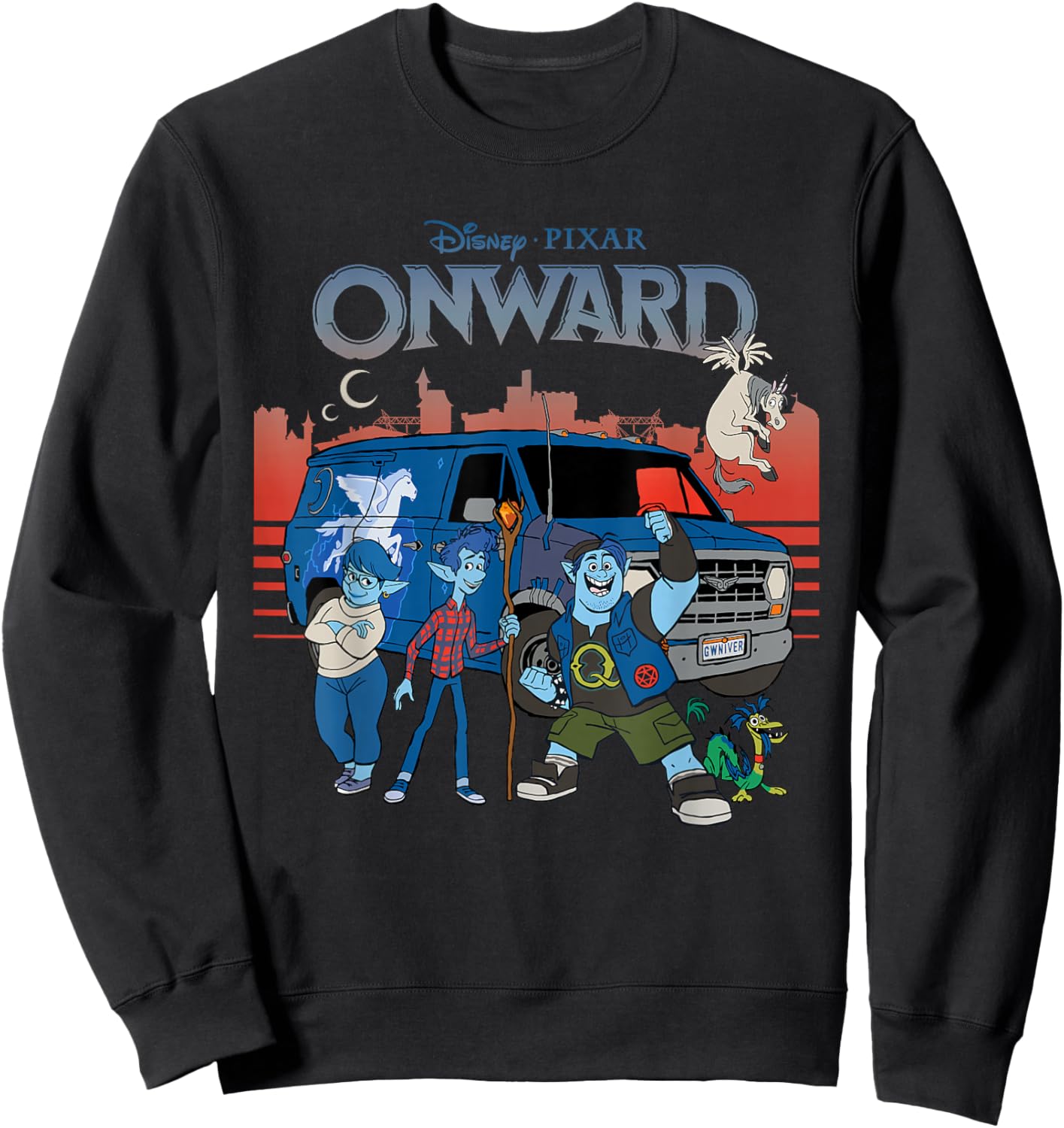 Disney Pixar Onward Adventure Crew Sweatshirt - Sweatshirt | Black