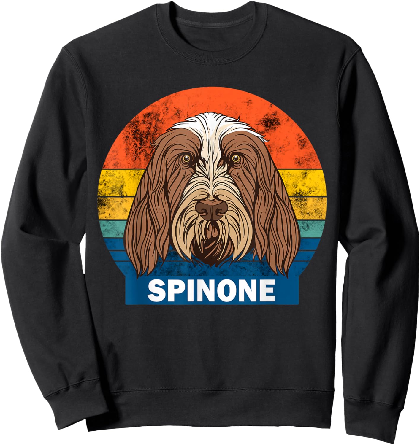 Spinone Italiano dog owner retro design Sweatshirt - Sweatshirt | Black
