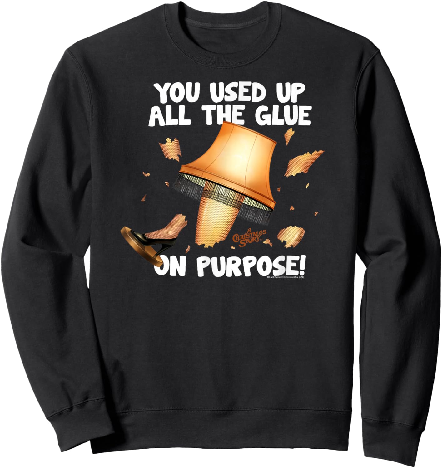 A Christmas Story Used Up All The Glue Sweatshirt - Sweatshirt | Black