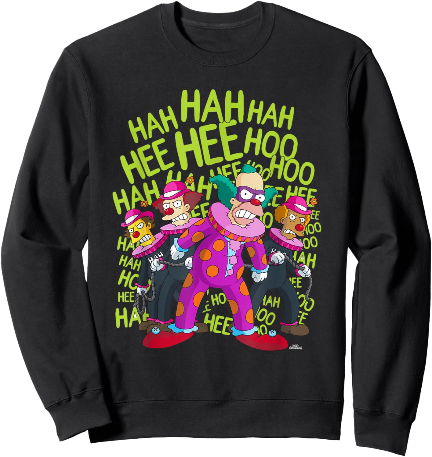 The Simpsons Krusty The Clown ClownFace Sweatshirt - Sweatshirt | Black