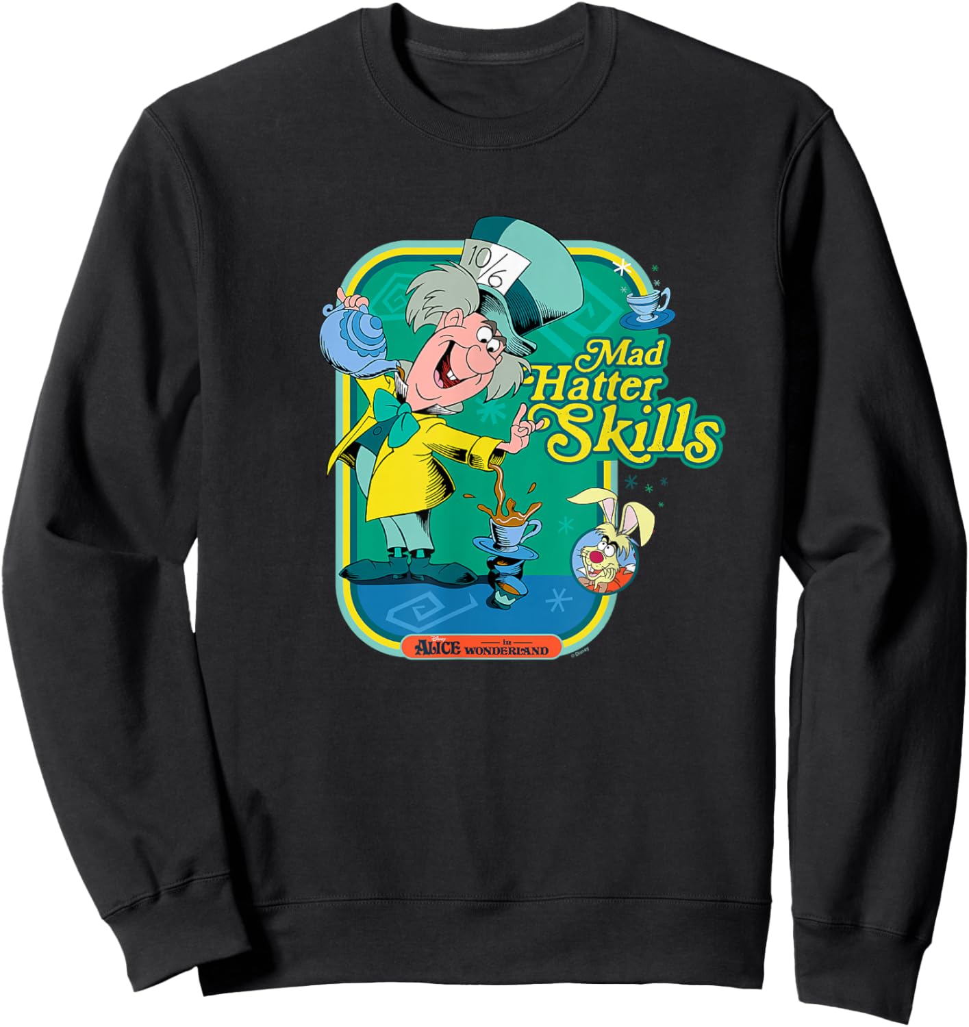 Alice in Wonderland - Mad Hatter Skills Sweatshirt - Sweatshirt | Black