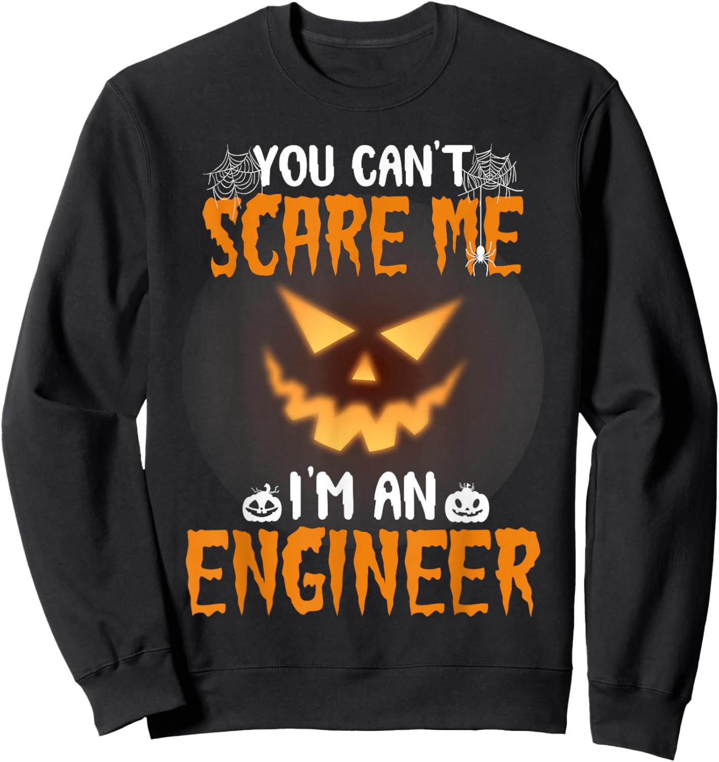 Scary Engineer Costume scary Halloween Spooky Engineer Sweatshirt - Sweatshirt | Black