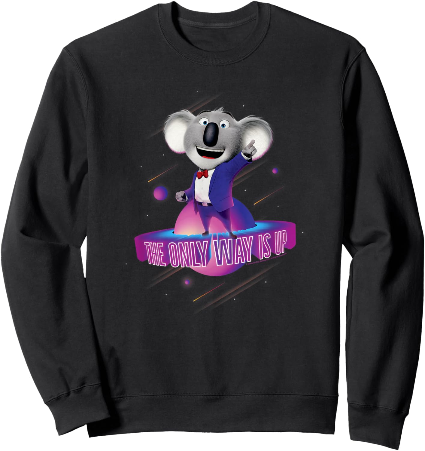 Sing 2 Buster Moon Retro Shooting Stars Sweatshirt - Sweatshirt | Black