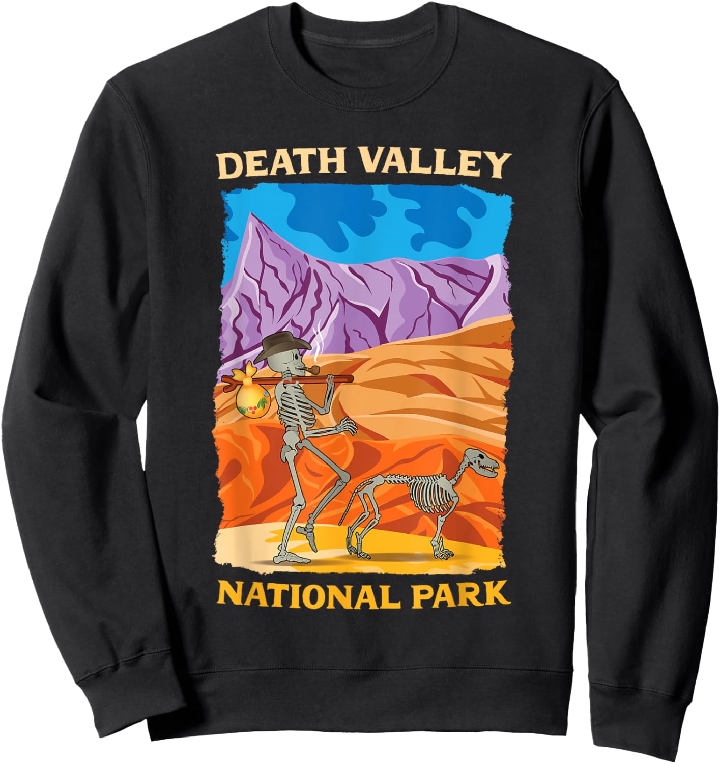 Death Valley National Park US California Nevada Sweatshirt - Sweatshirt | Black