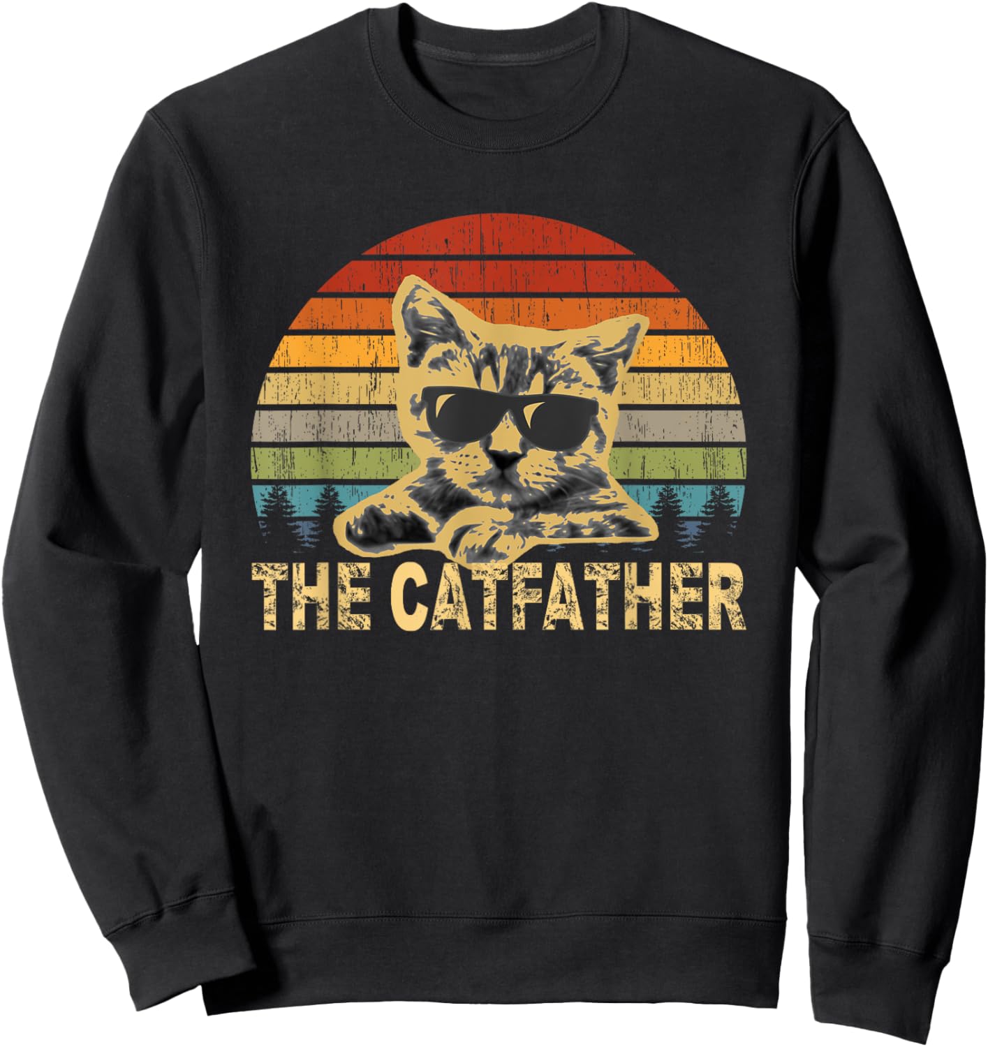 The catfather Sweatshirt - Sweatshirt | Black