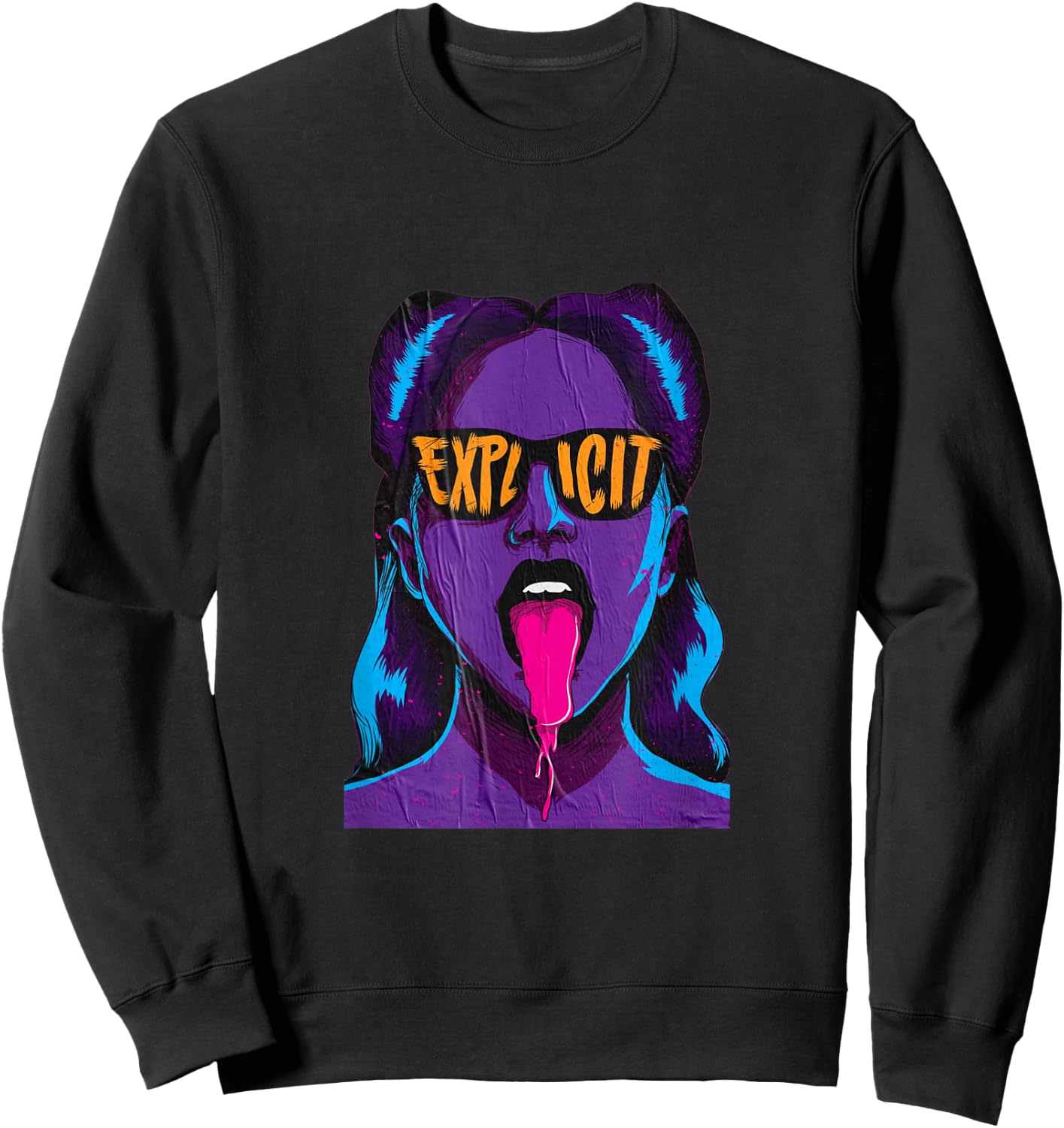 Explicit design Sweatshirt - Sweatshirt | Black
