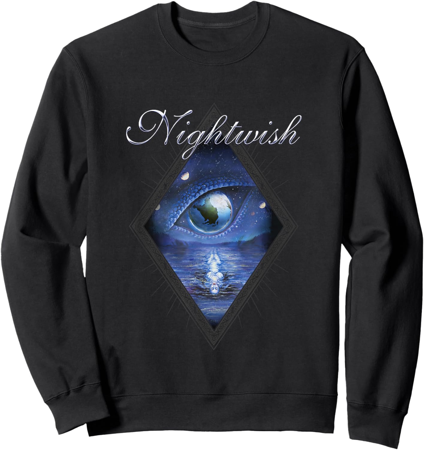Oceanborn (Album Cover + Nightwish Logo) Sweatshirt - Sweatshirt | Black