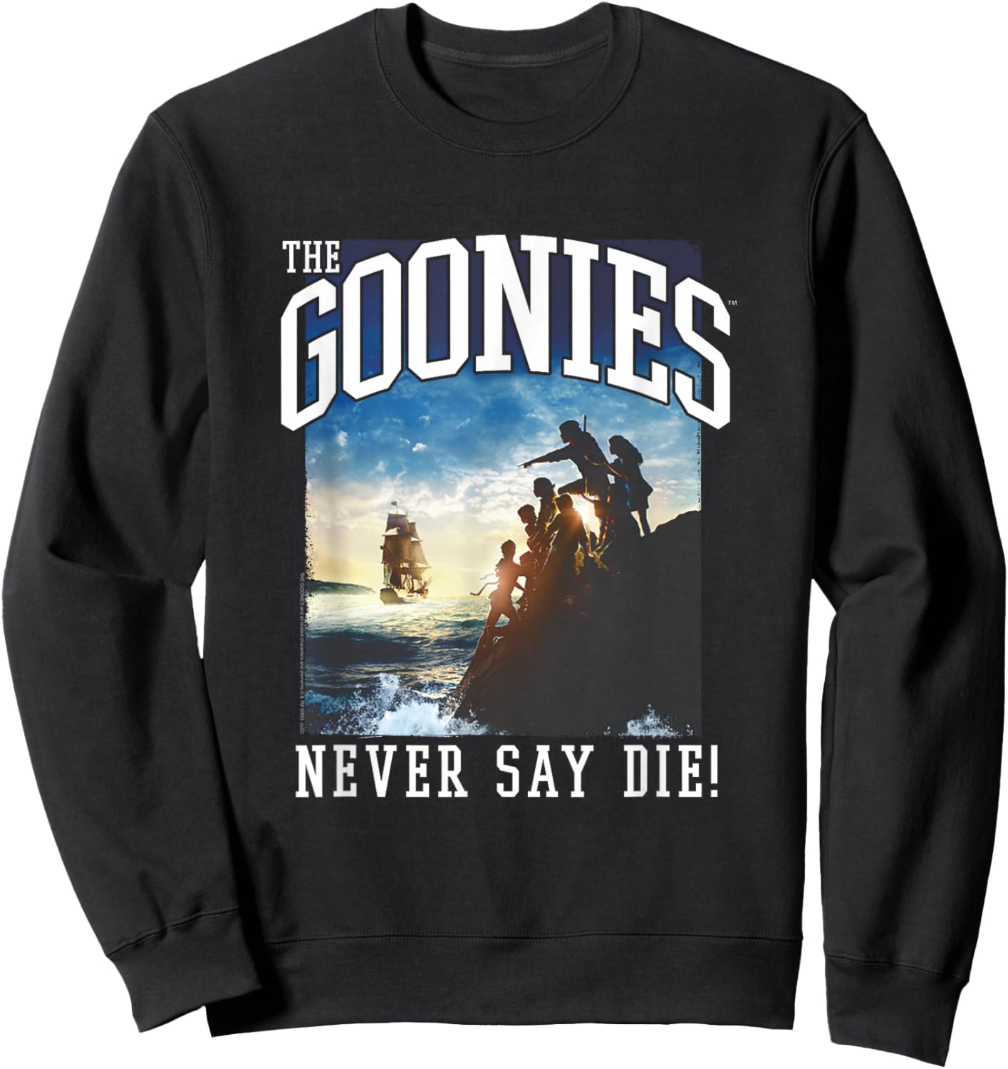 The Goonies Classic Movie Poster and Logo Movie Sweatshirt - Sweatshirt | Black