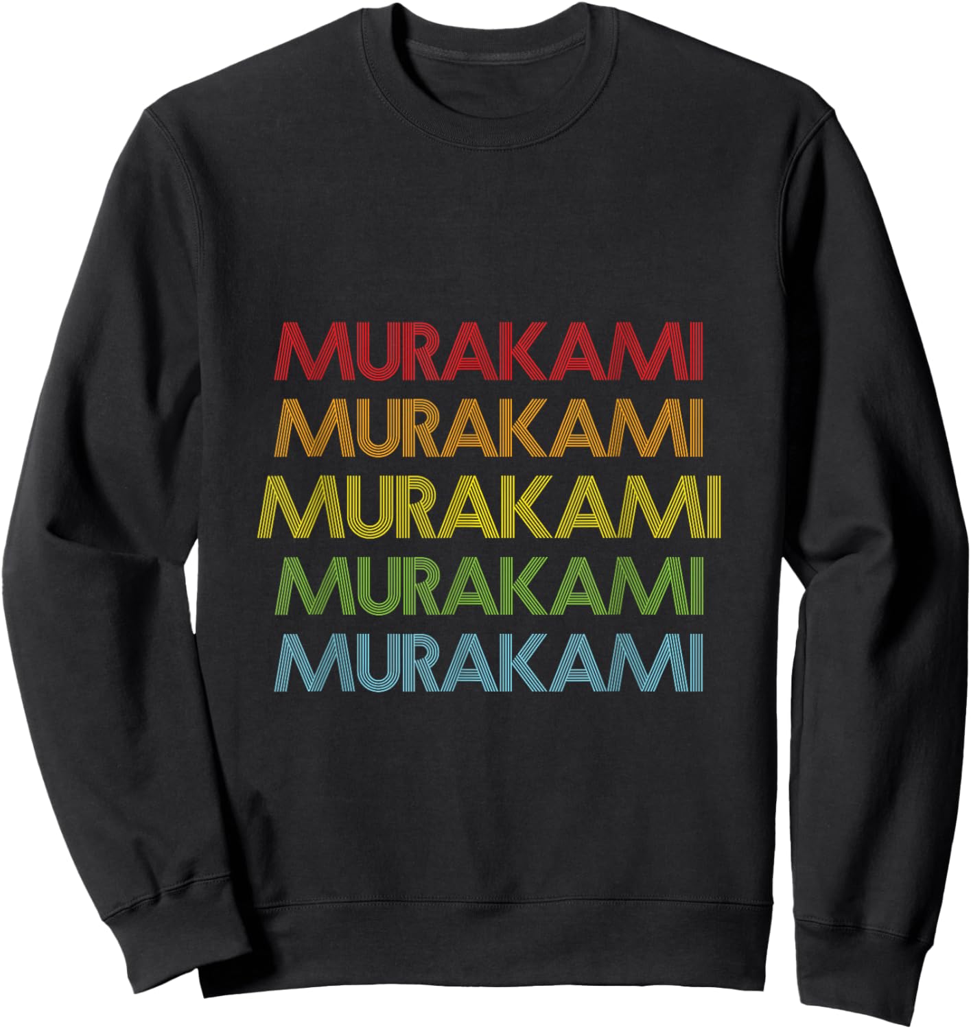 Murakami Name Gifts By Vnz -Adults and Kids Gift - Black - Small - Short Sleeve - - Modern Classic Fit Sweatshirt - Sweatshirt | Black