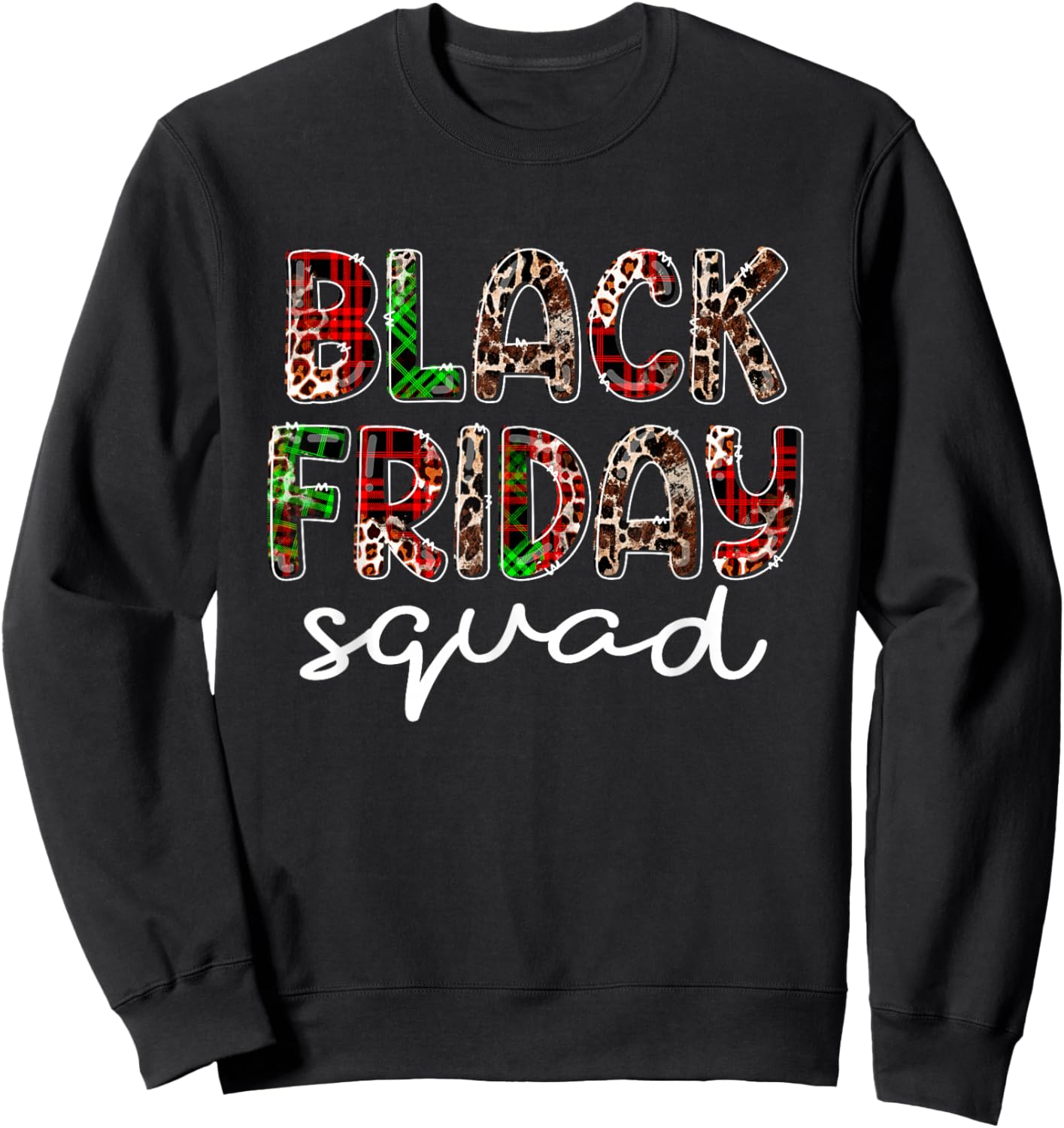 Friday Shopping Crew Christmas Black Shopping Family Group Sweatshirt - Sweatshirt | Black