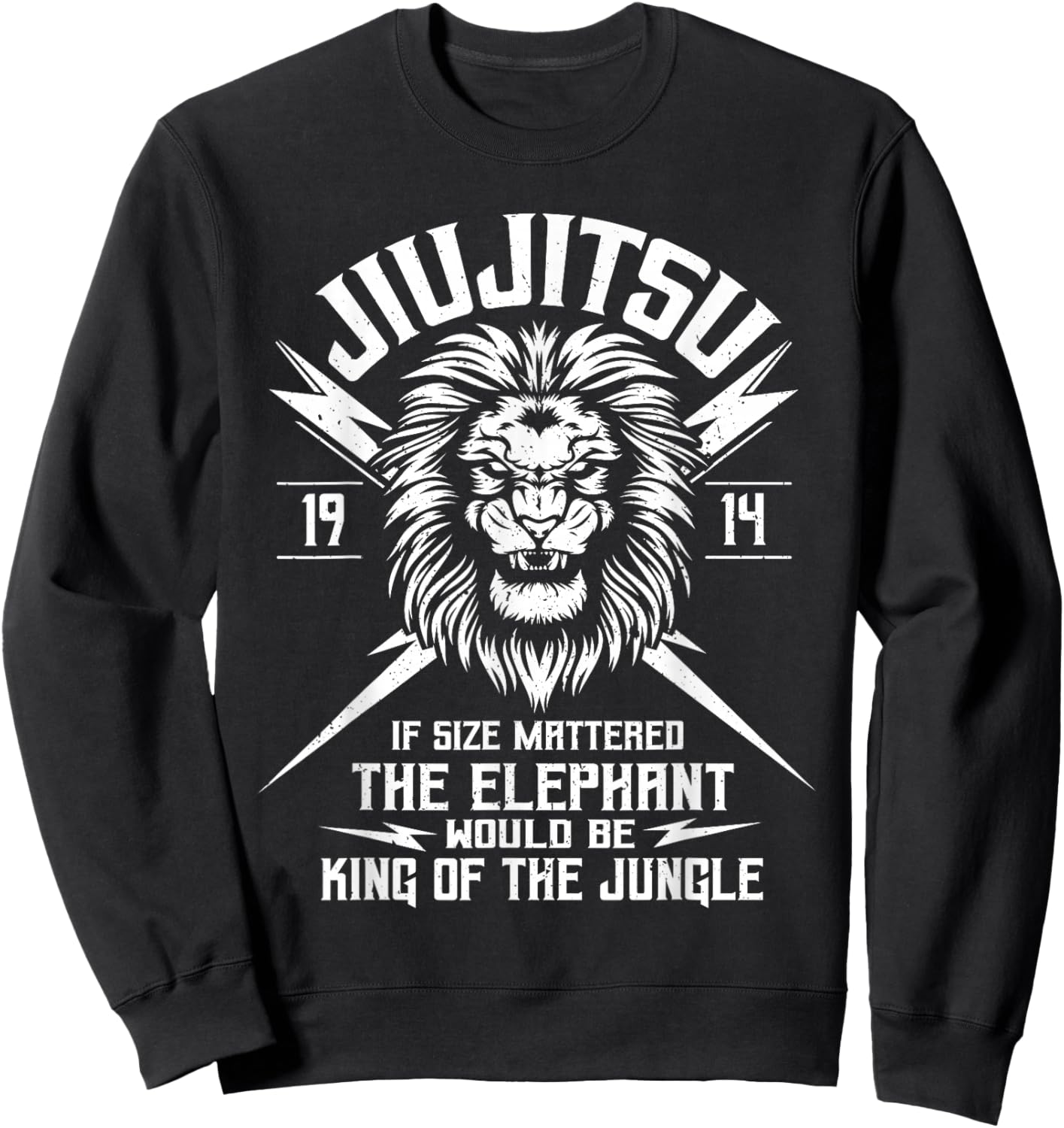 Brazilian Jiu Jitsu and Leo - BJJ and Grappling Sweatshirt - Sweatshirt | Black