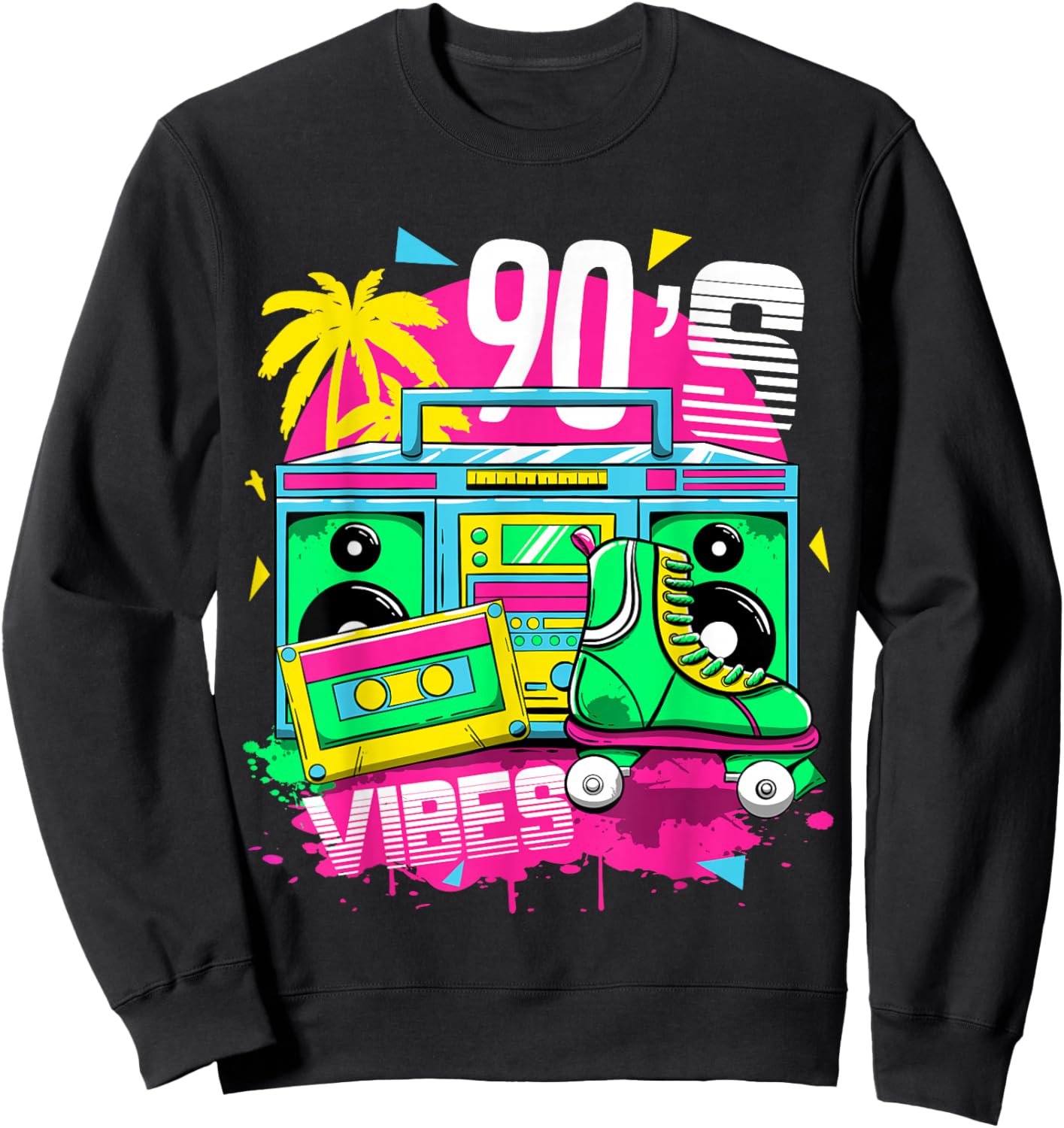 90s Vibe 1990s Retro Vintage Nineties I Love the 90's Sweatshirt - Sweatshirt | Black