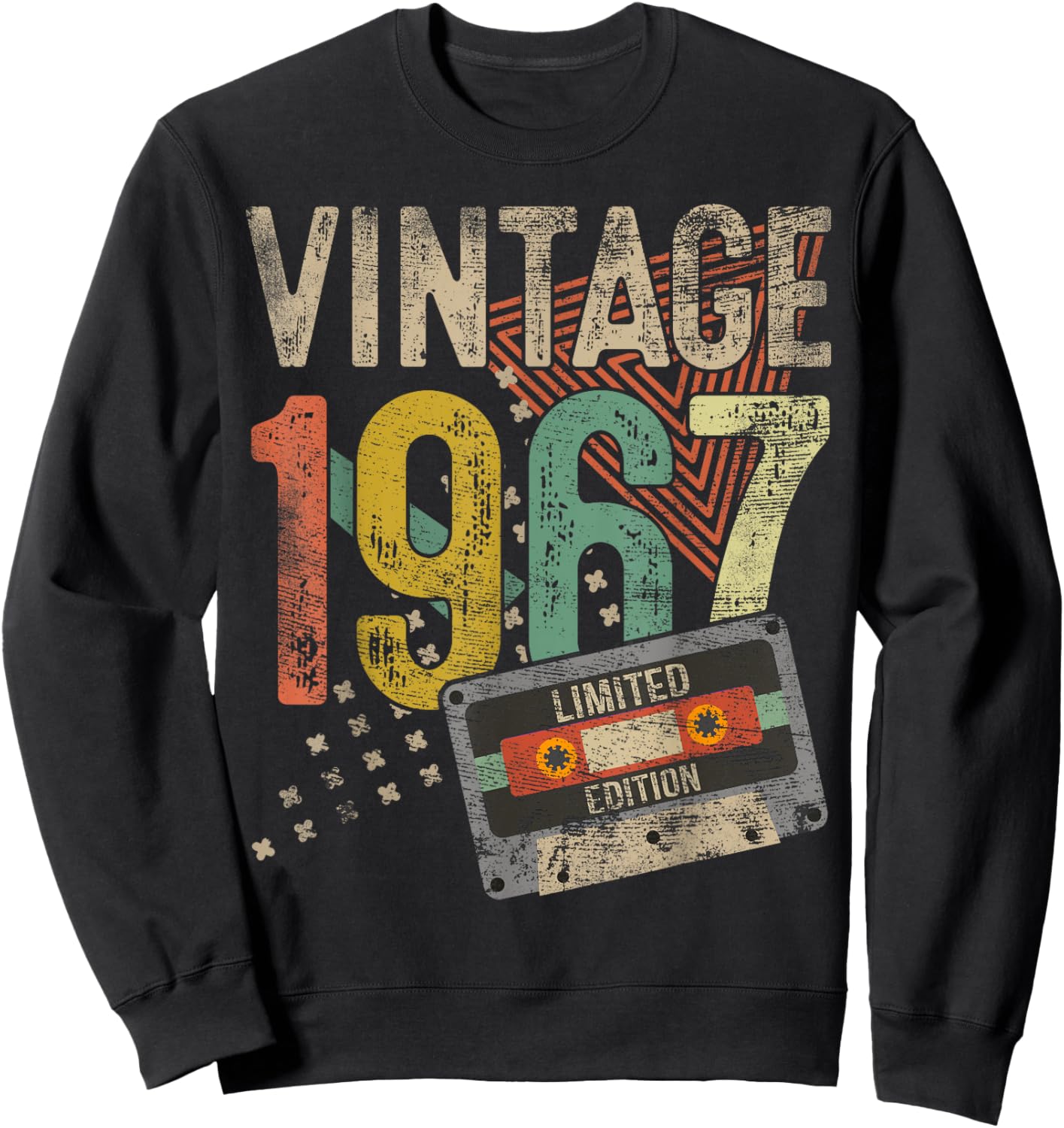 Vintage 1967 58th Birthday Gifts Women 58 Year Old Sweatshirt - Sweatshirt | Black