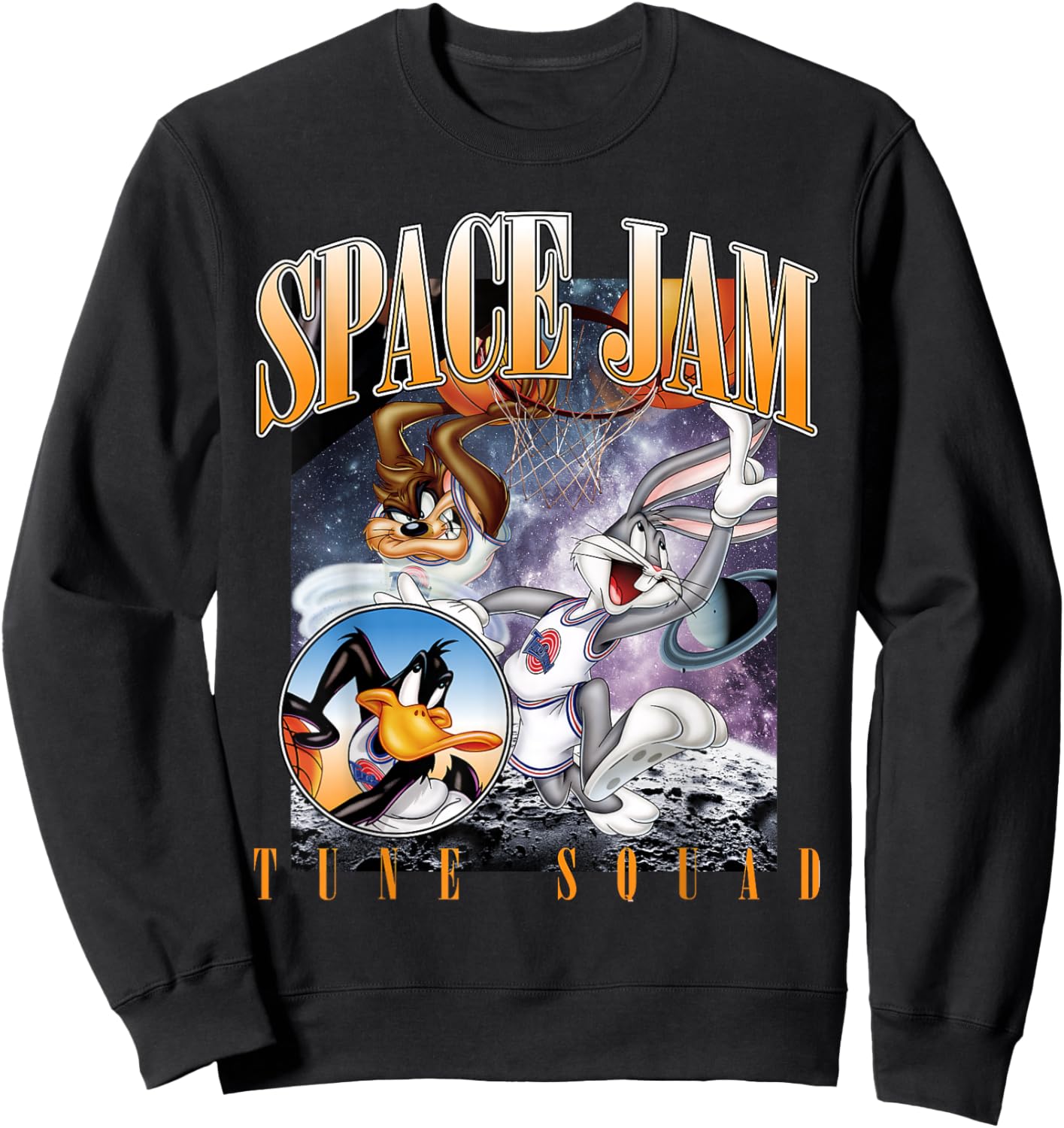 Space Jam Tune Squad Vintage Sweatshirt - Sweatshirt | Black