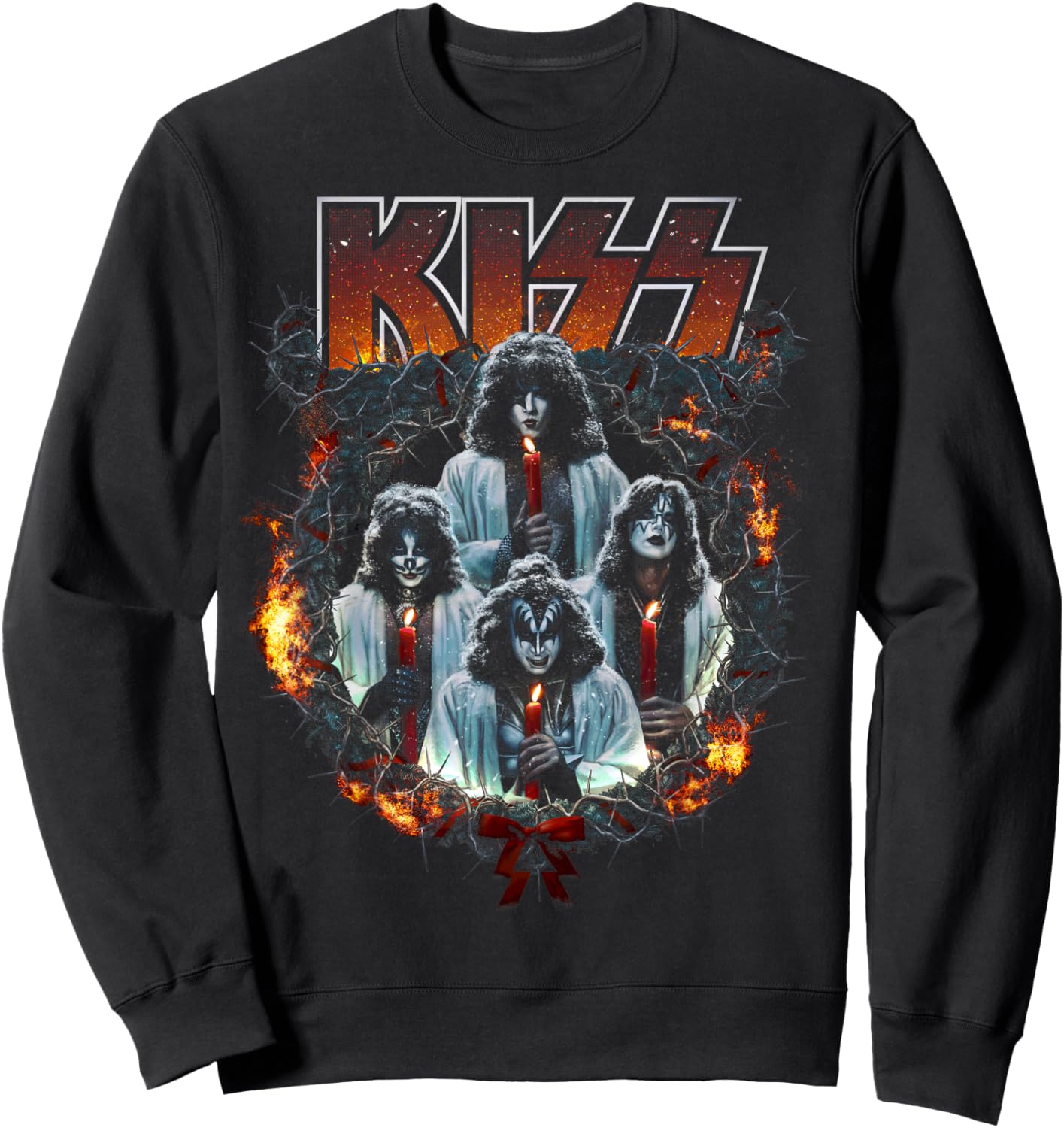 KISS - Kissmas Fire Sweatshirt - Sweatshirt | Black